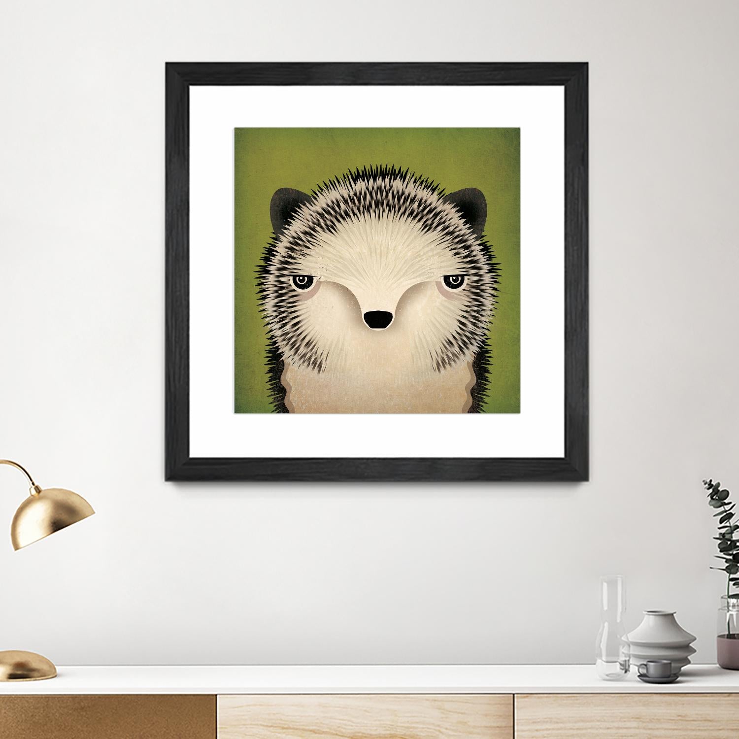 Baby Hedgehog by Ryan Fowler on GIANT ART - beige animals