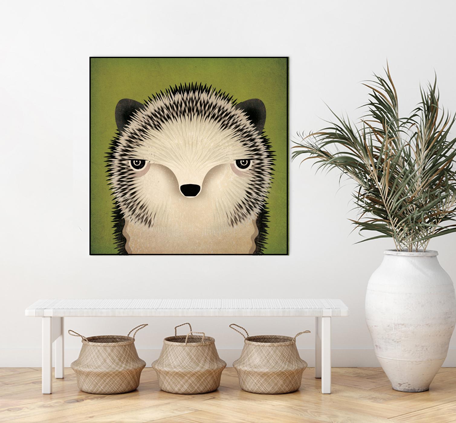 Baby Hedgehog by Ryan Fowler on GIANT ART - beige animals