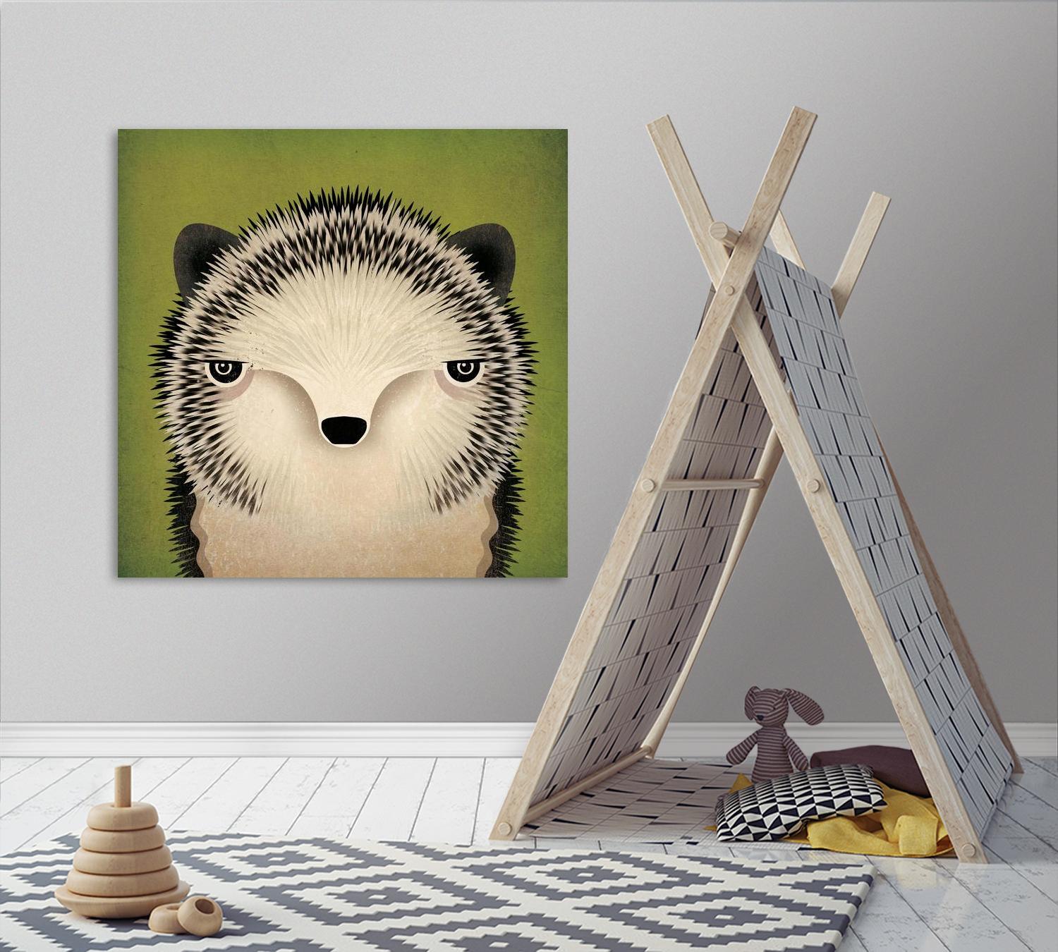 Baby Hedgehog by Ryan Fowler on GIANT ART - beige animals