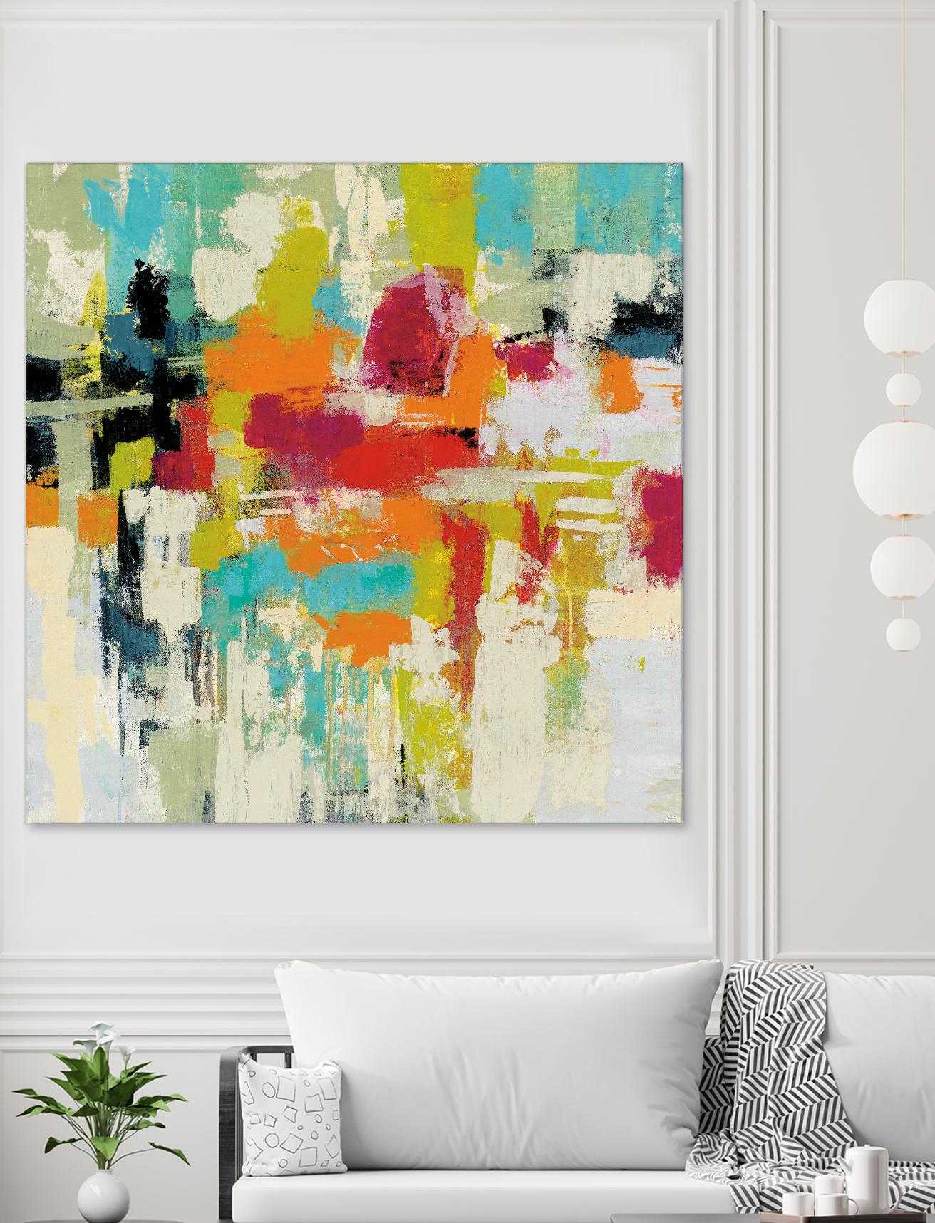 Summer Silk Road by Silvia Vassileva on GIANT ART - green abstract