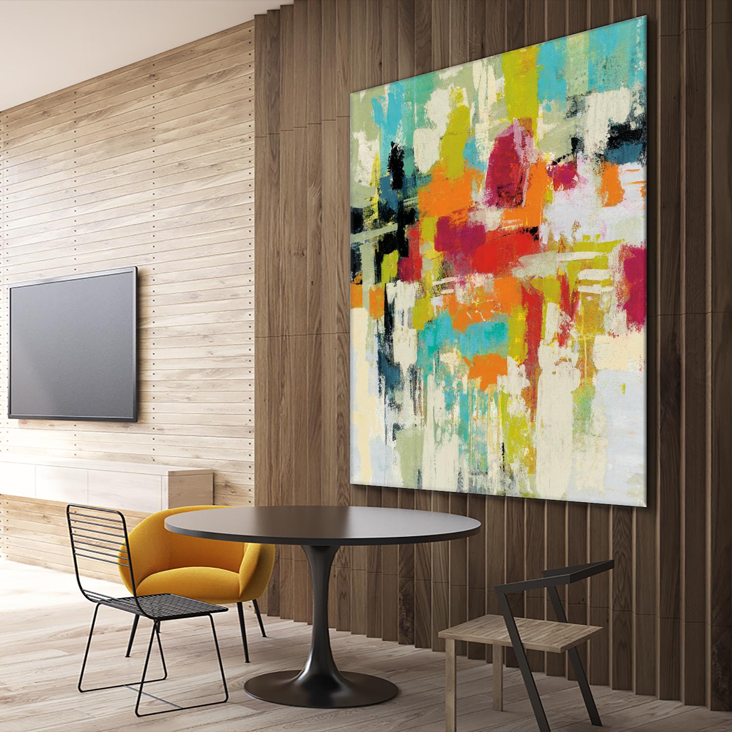 Summer Silk Road by Silvia Vassileva on GIANT ART - green abstract