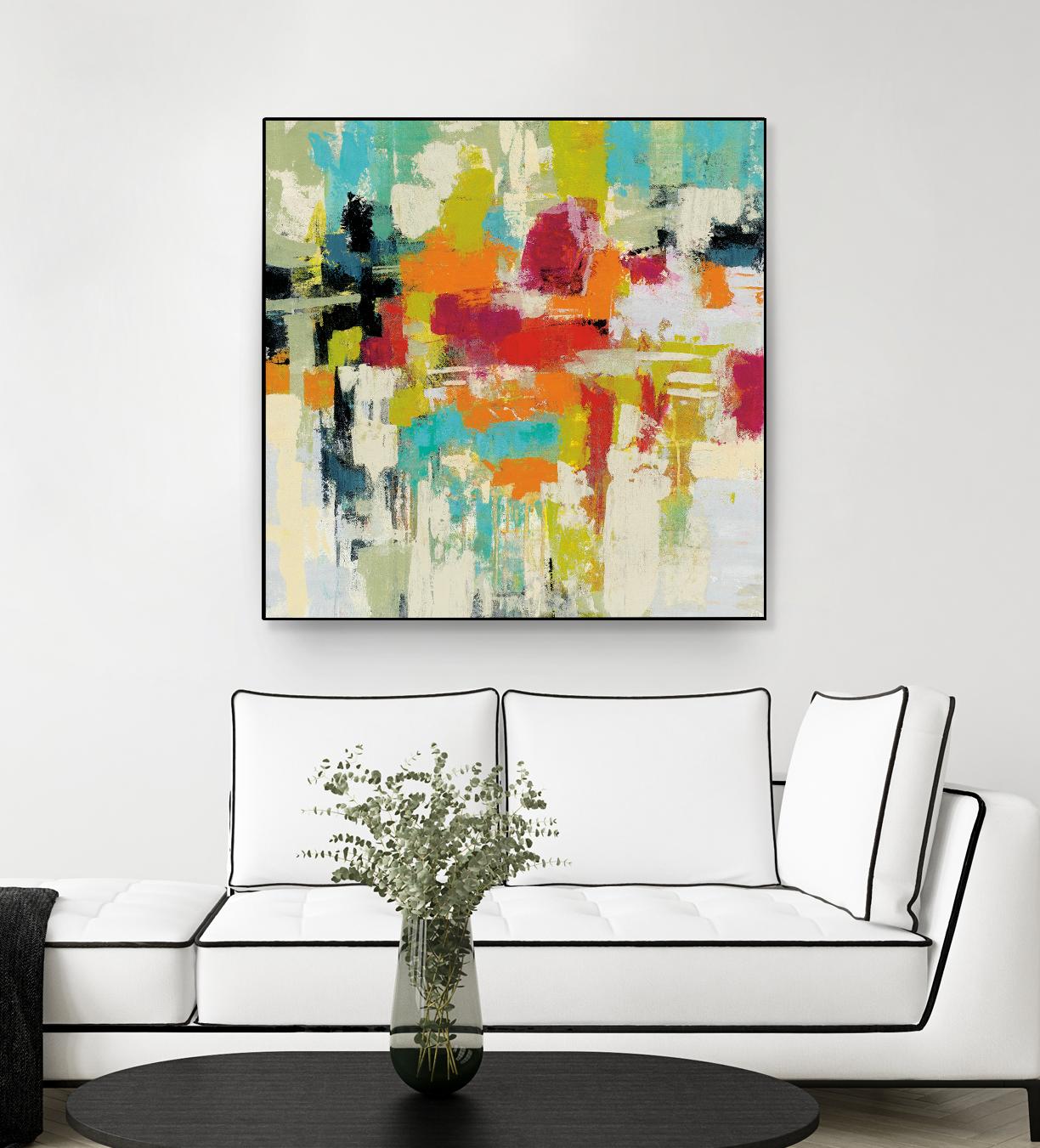 Summer Silk Road by Silvia Vassileva on GIANT ART - green abstract