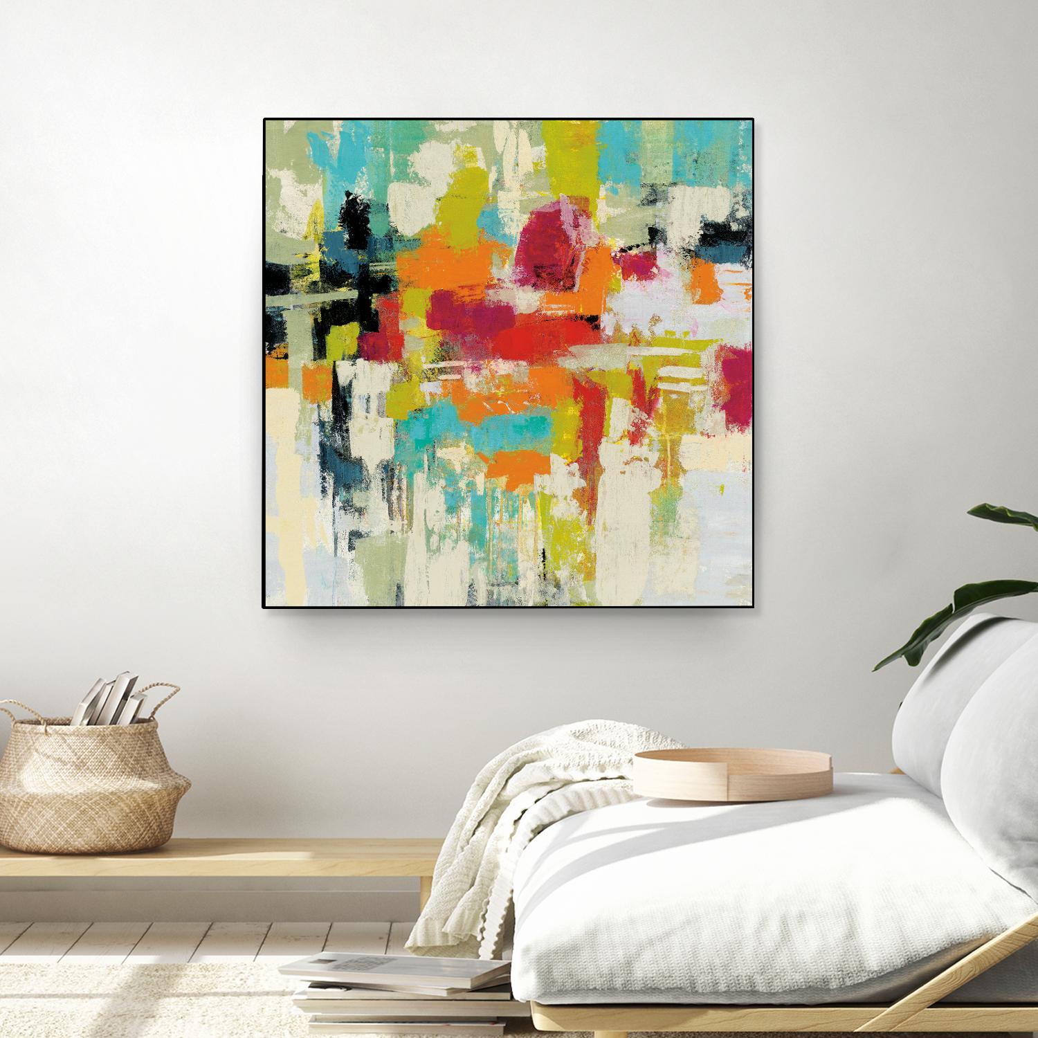 Summer Silk Road by Silvia Vassileva on GIANT ART - green abstract