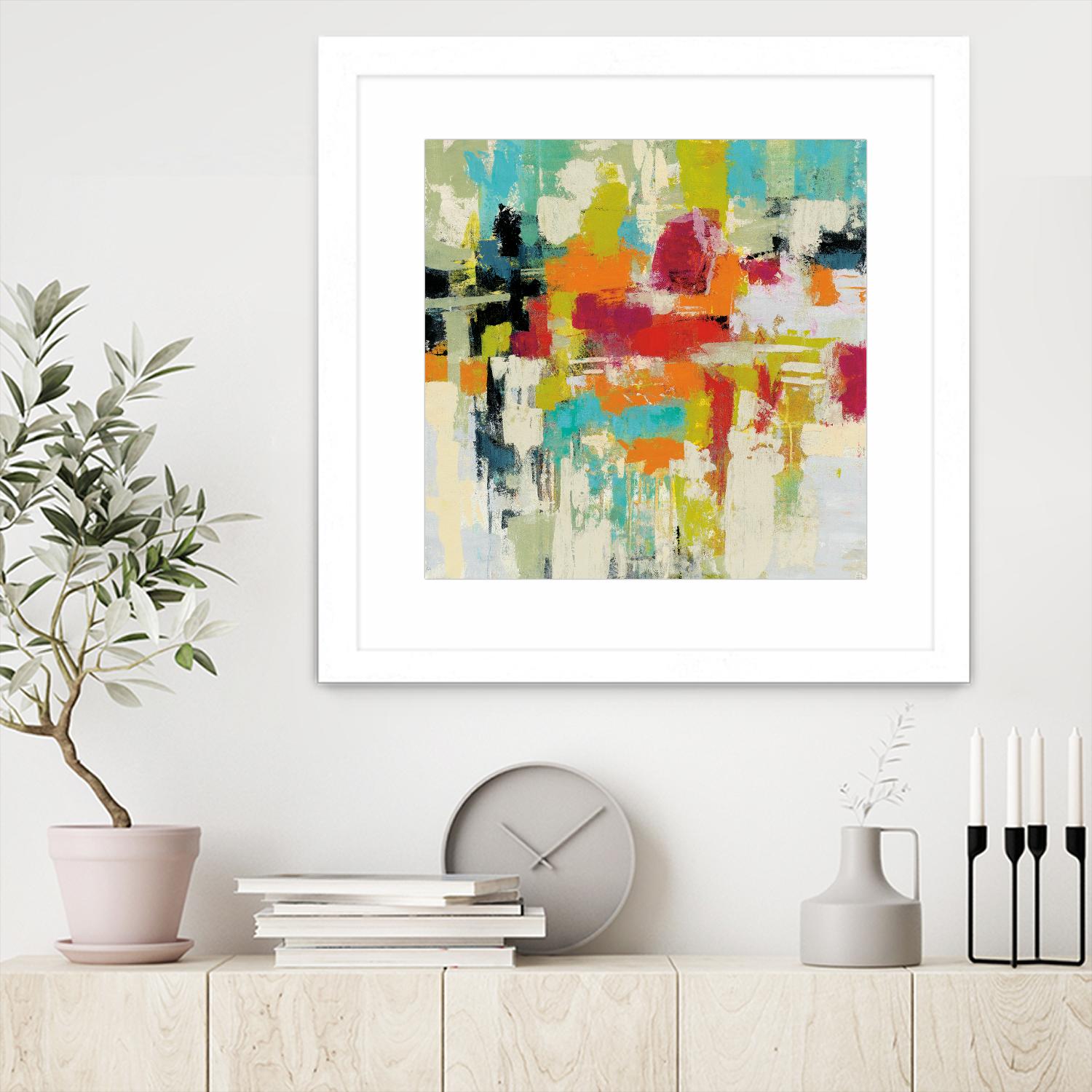 Summer Silk Road by Silvia Vassileva on GIANT ART - green abstract