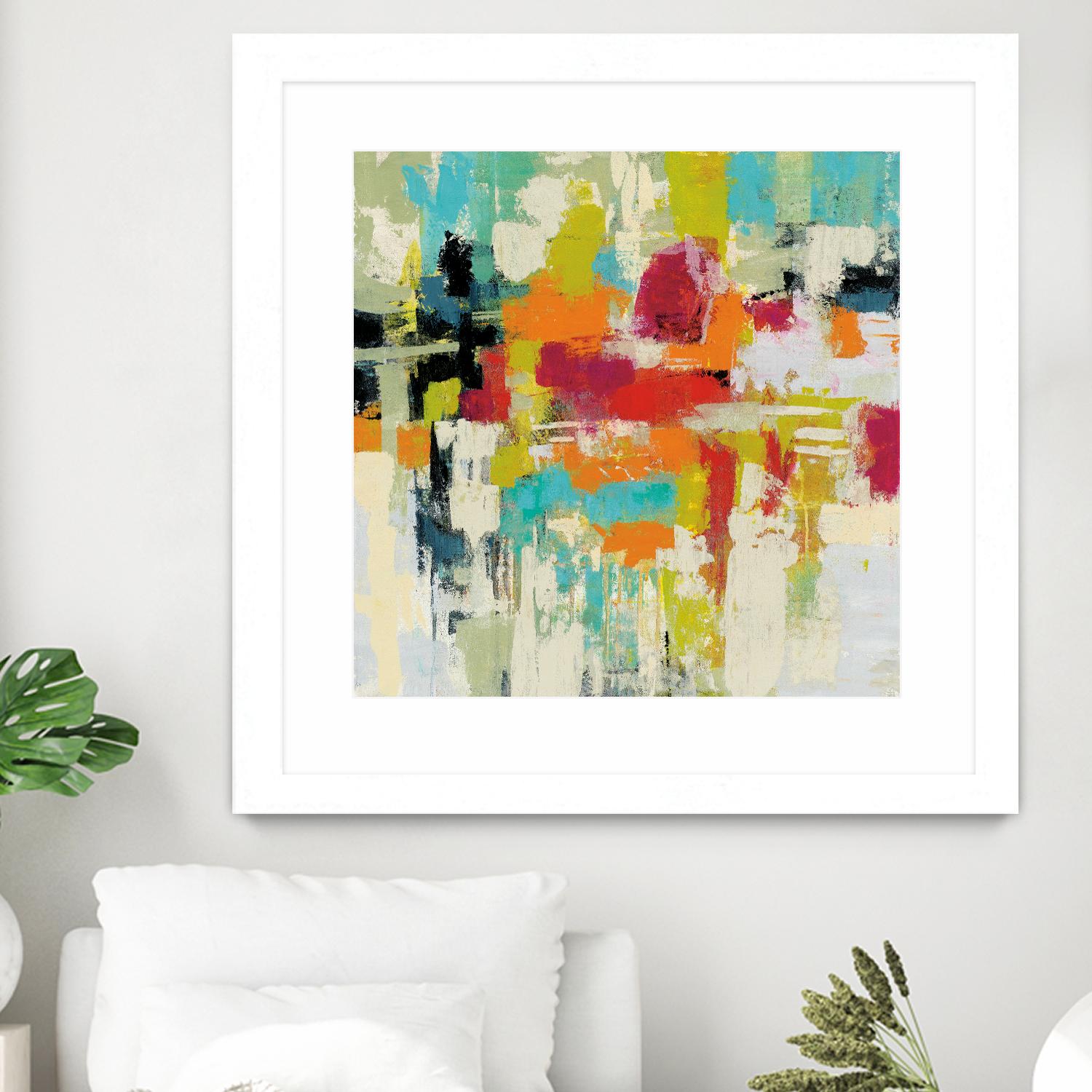 Summer Silk Road by Silvia Vassileva on GIANT ART - green abstract