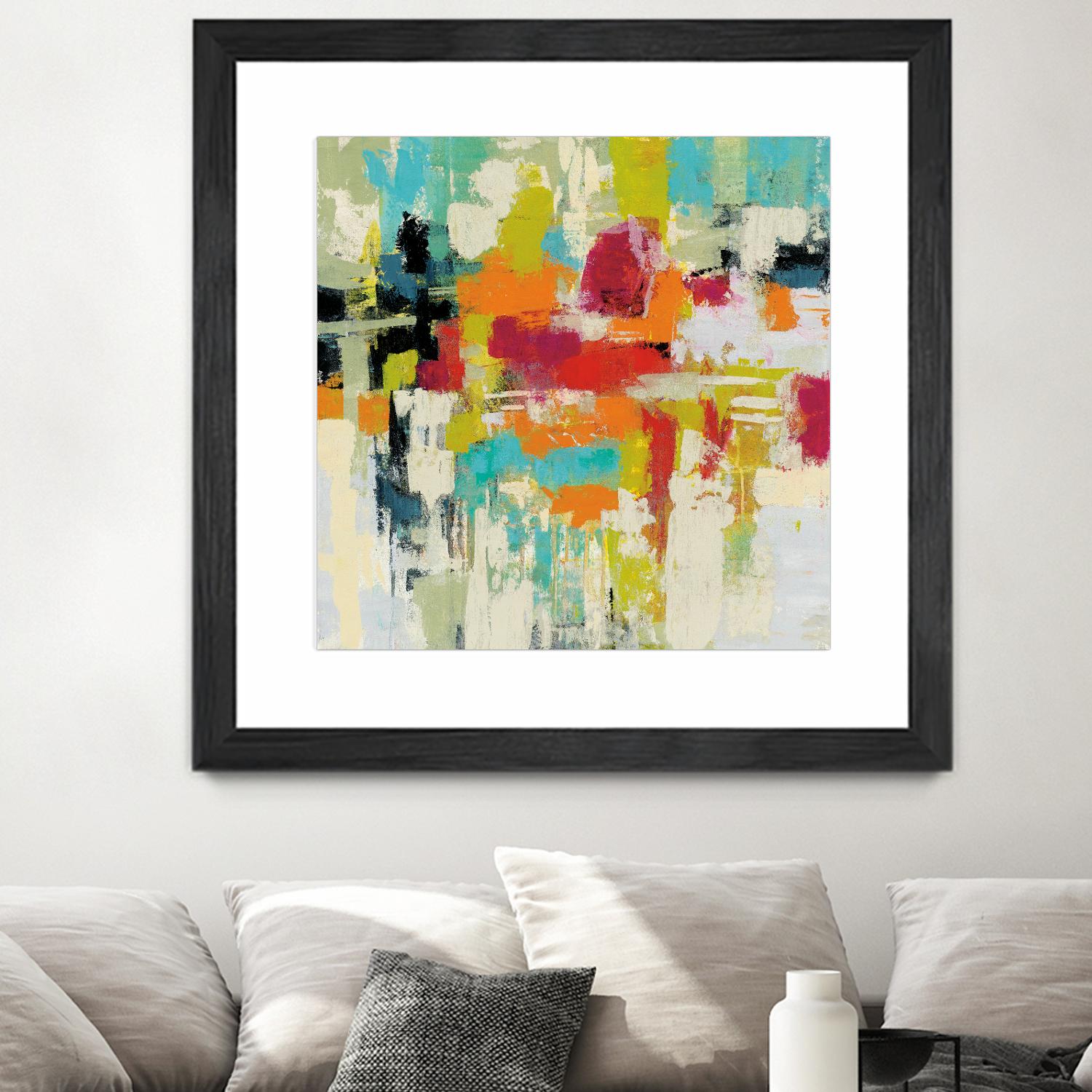 Summer Silk Road by Silvia Vassileva on GIANT ART - green abstract