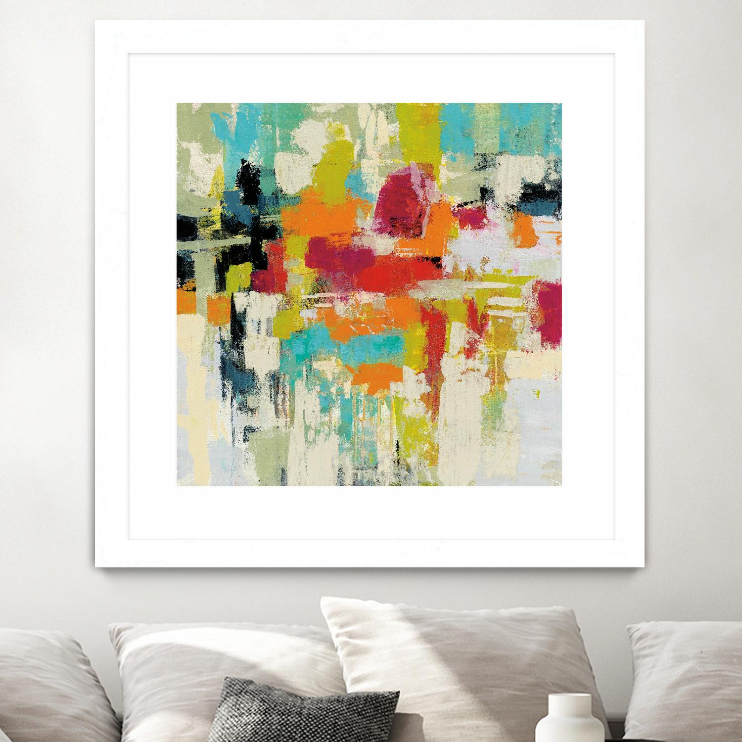 Summer Silk Road by Silvia Vassileva on GIANT ART - green abstract