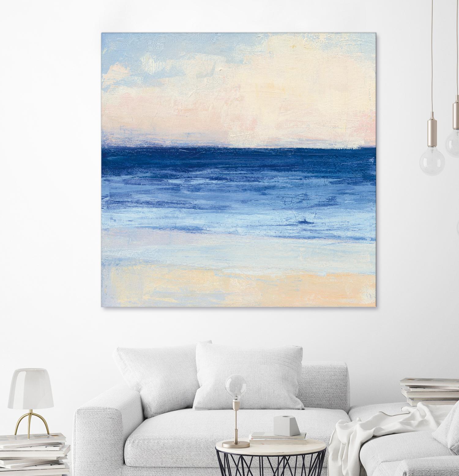 True Blue Ocean I by Julia Purinton on GIANT ART - white sea scene