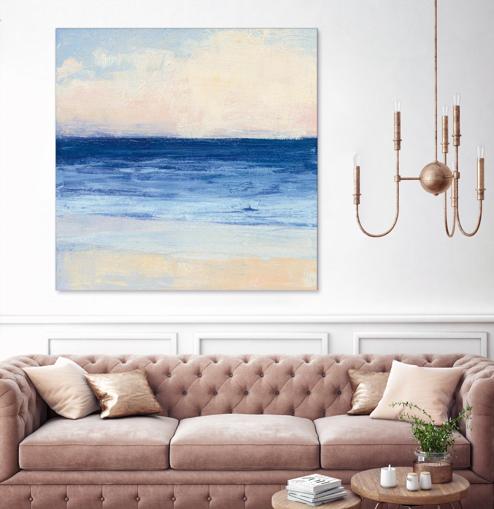 True Blue Ocean I by Julia Purinton on GIANT ART - white sea scene