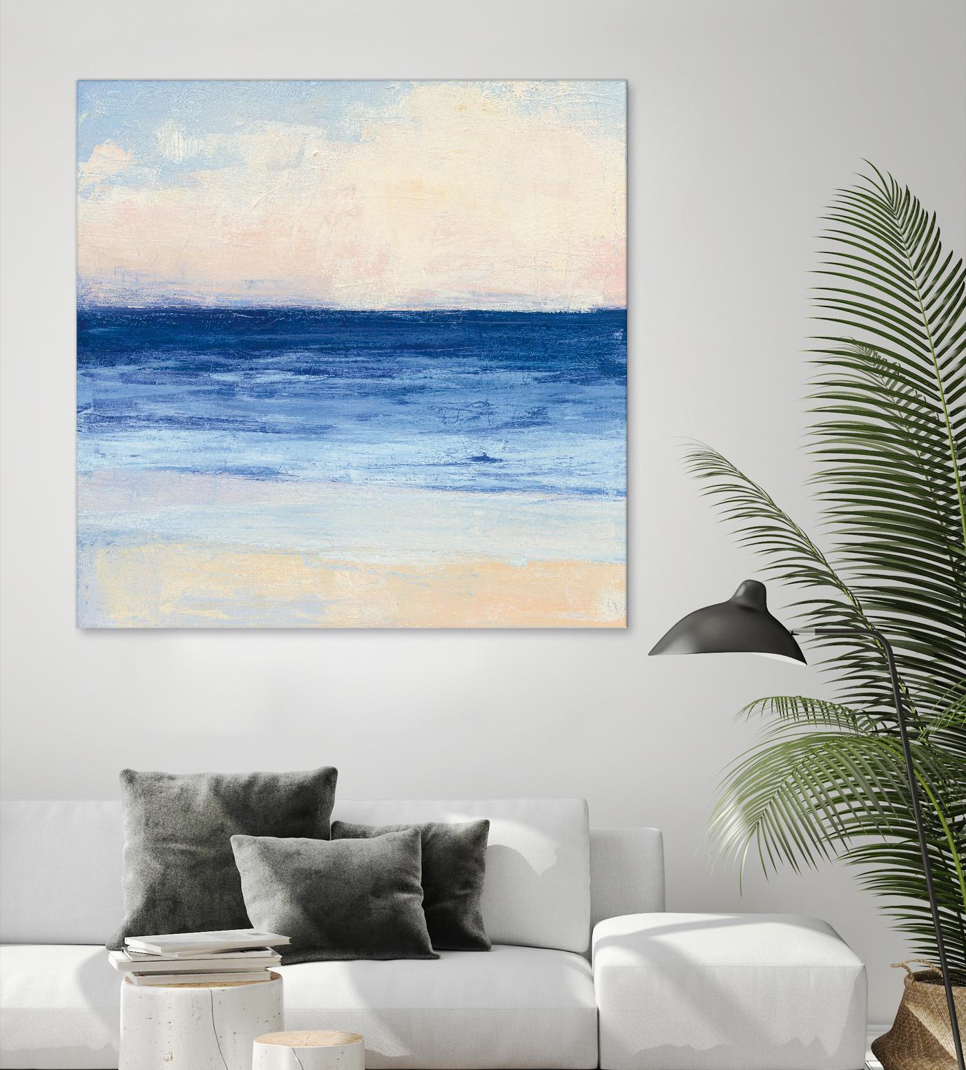 True Blue Ocean I by Julia Purinton on GIANT ART - white sea scene