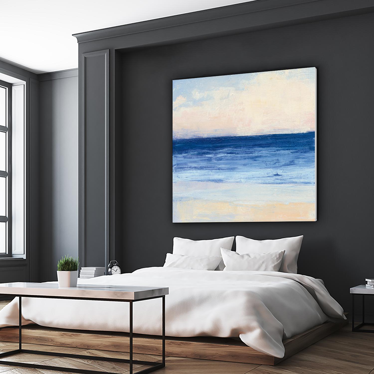 True Blue Ocean I by Julia Purinton on GIANT ART - white sea scene