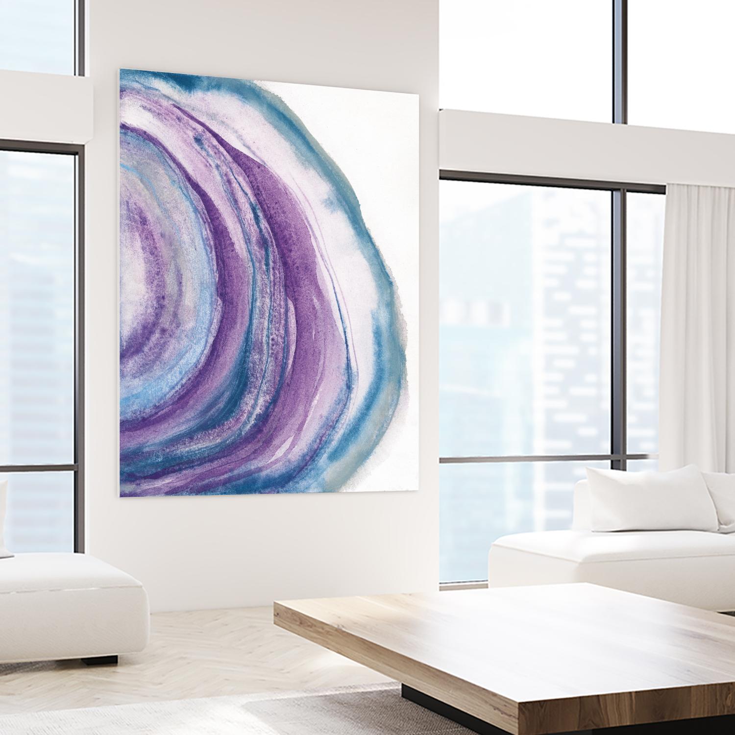 Watercolor Geode II by Chris Paschke on GIANT ART - blue abstract