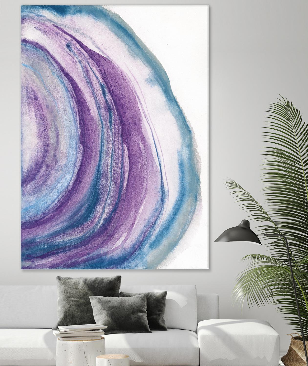 Watercolor Geode II by Chris Paschke on GIANT ART - blue abstract