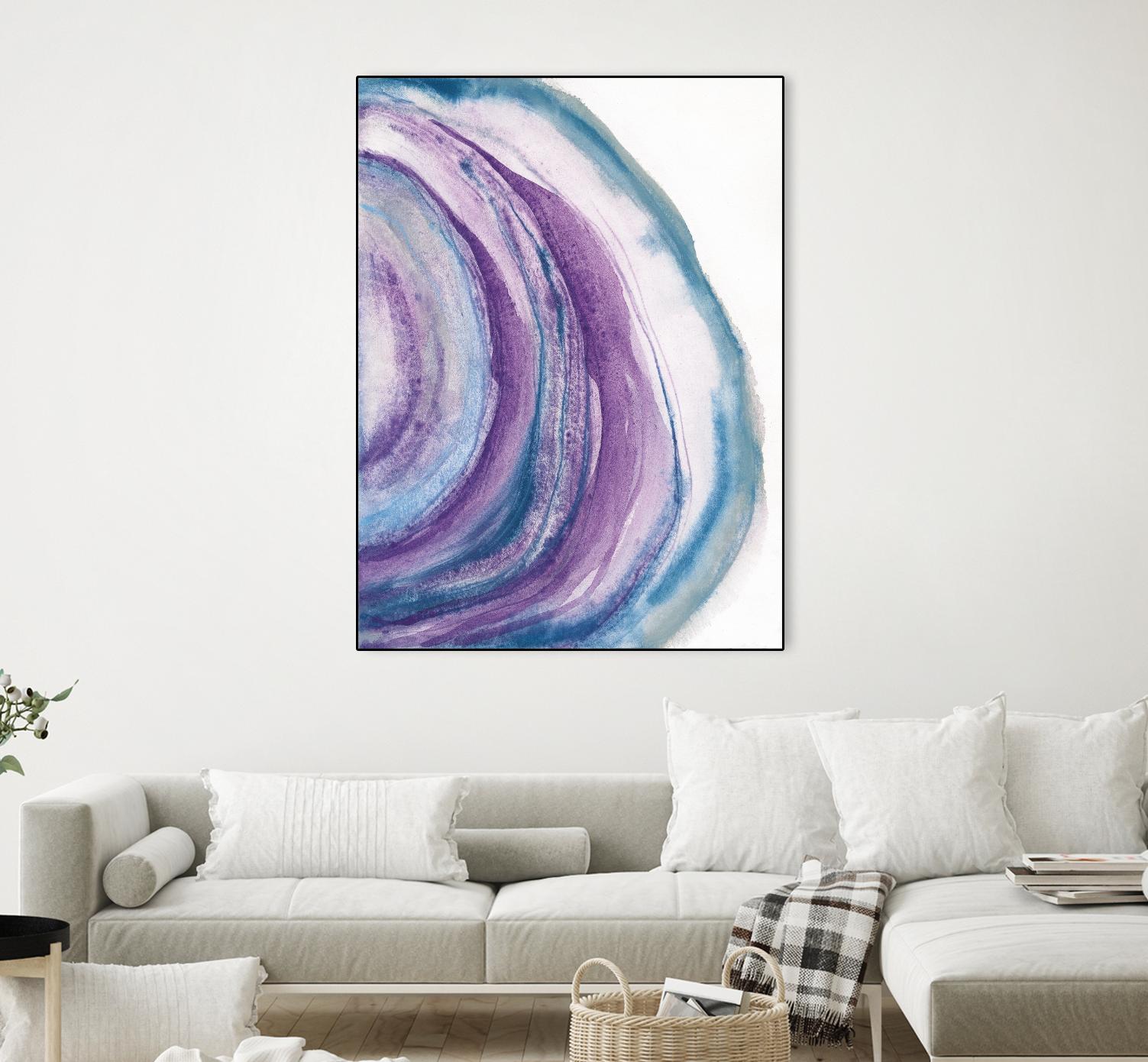 Watercolor Geode II by Chris Paschke on GIANT ART - blue abstract