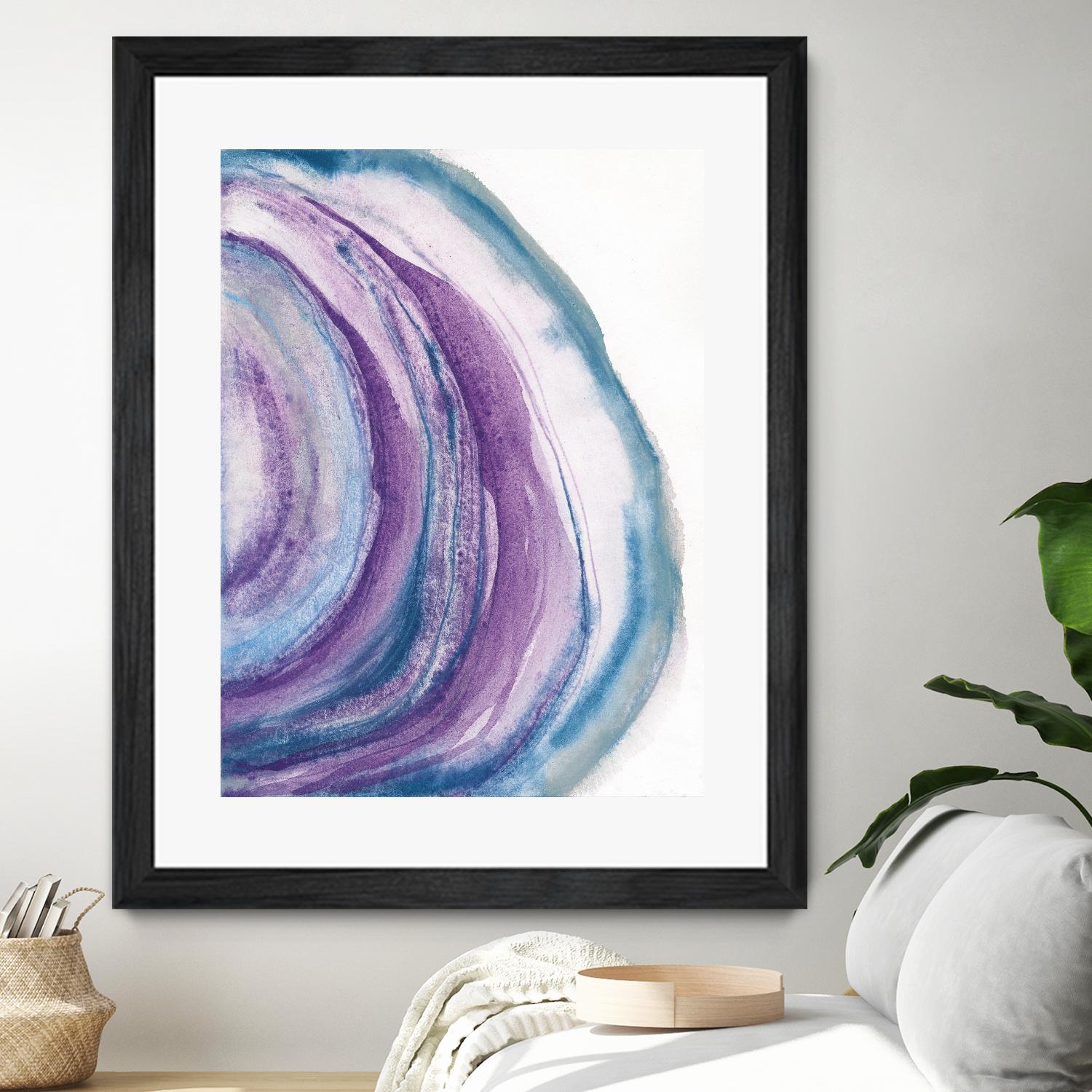 Watercolor Geode II by Chris Paschke on GIANT ART - blue abstract