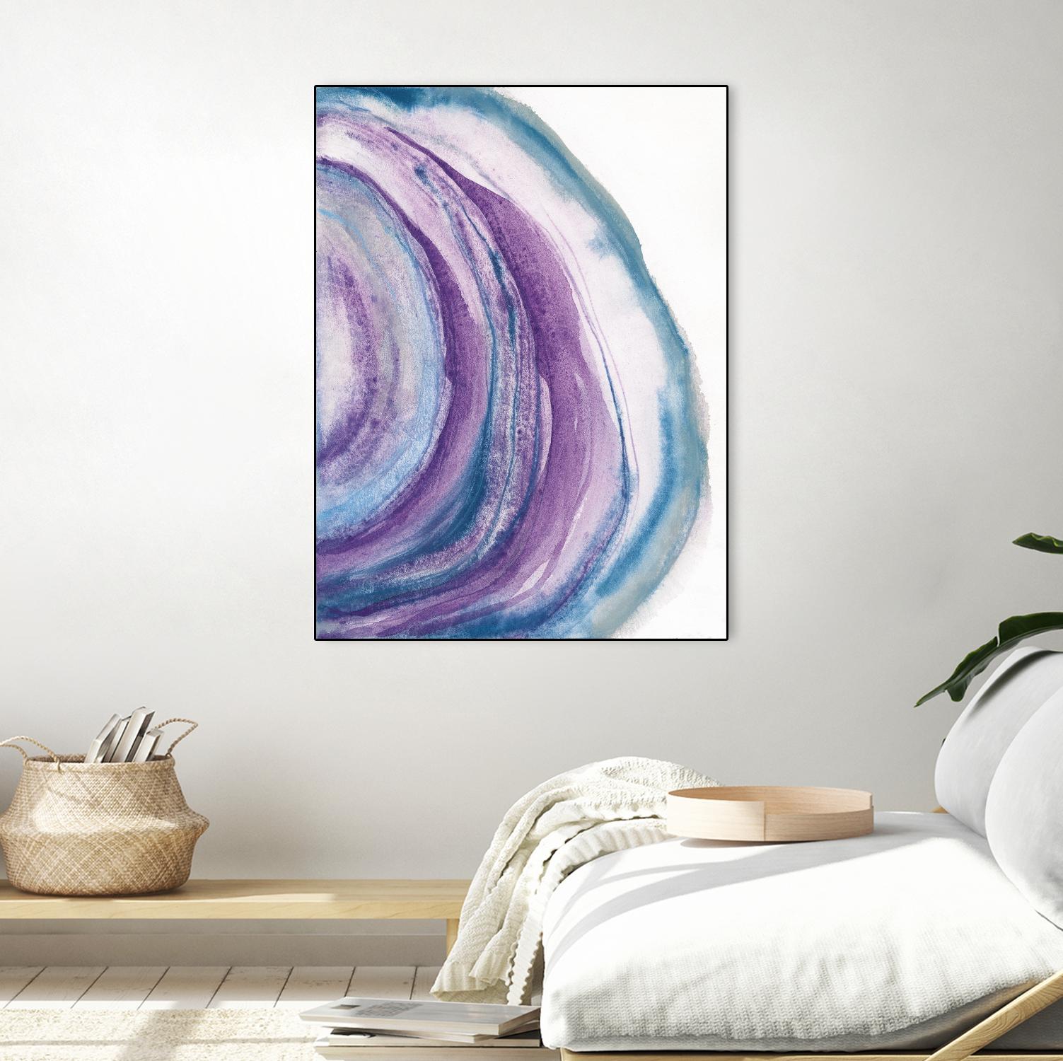 Watercolor Geode II by Chris Paschke on GIANT ART - blue abstract