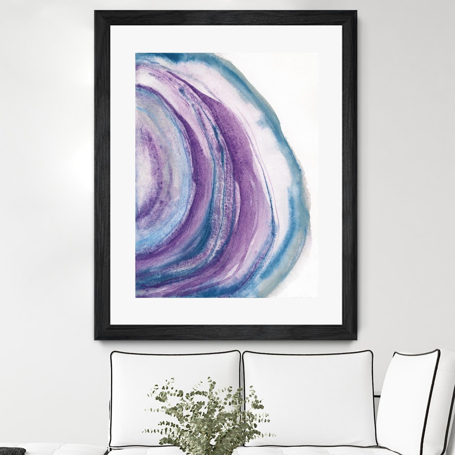 Watercolor Geode II by Chris Paschke on GIANT ART - blue abstract