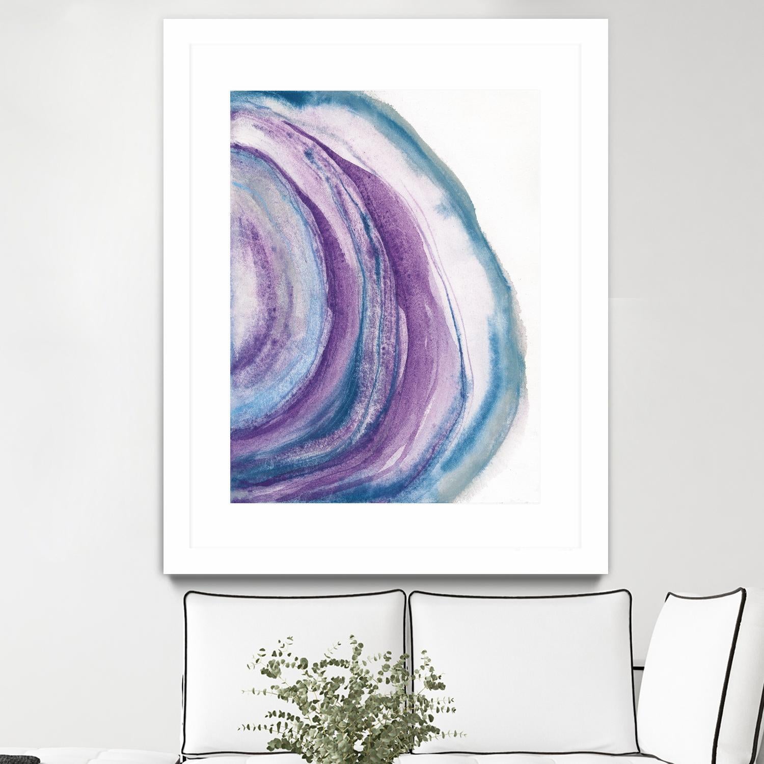 Watercolor Geode II by Chris Paschke on GIANT ART - blue abstract