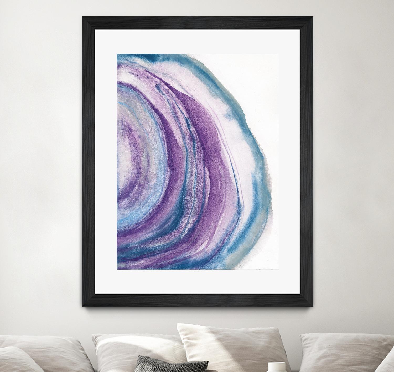Watercolor Geode II by Chris Paschke on GIANT ART - blue abstract