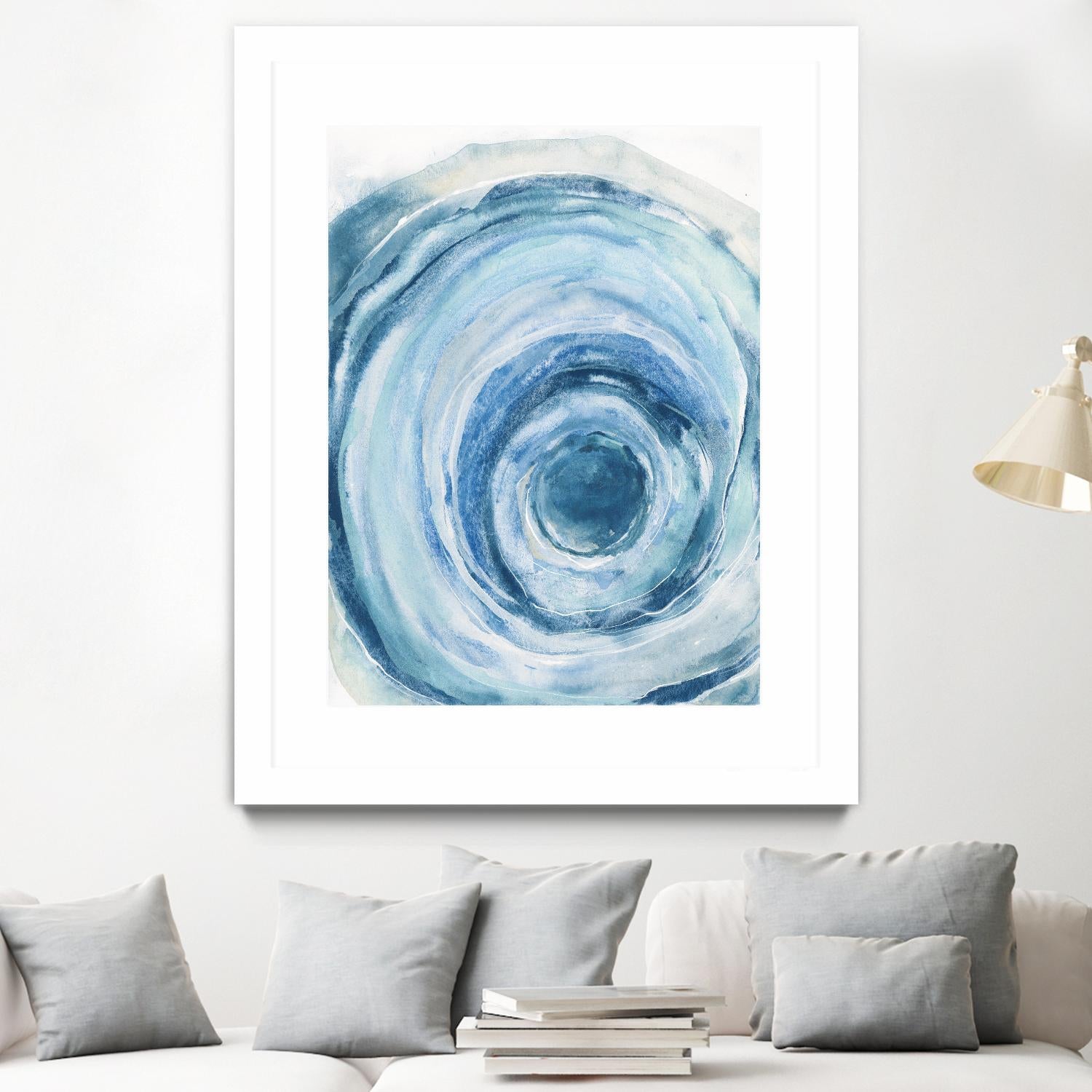 Watercolor Geode IX by Chris Paschke on GIANT ART - white abstract