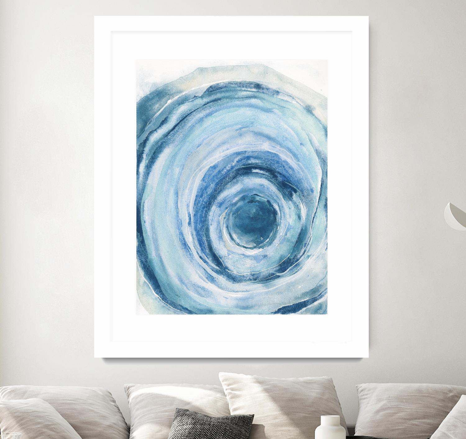 Watercolor Geode IX by Chris Paschke on GIANT ART - white abstract