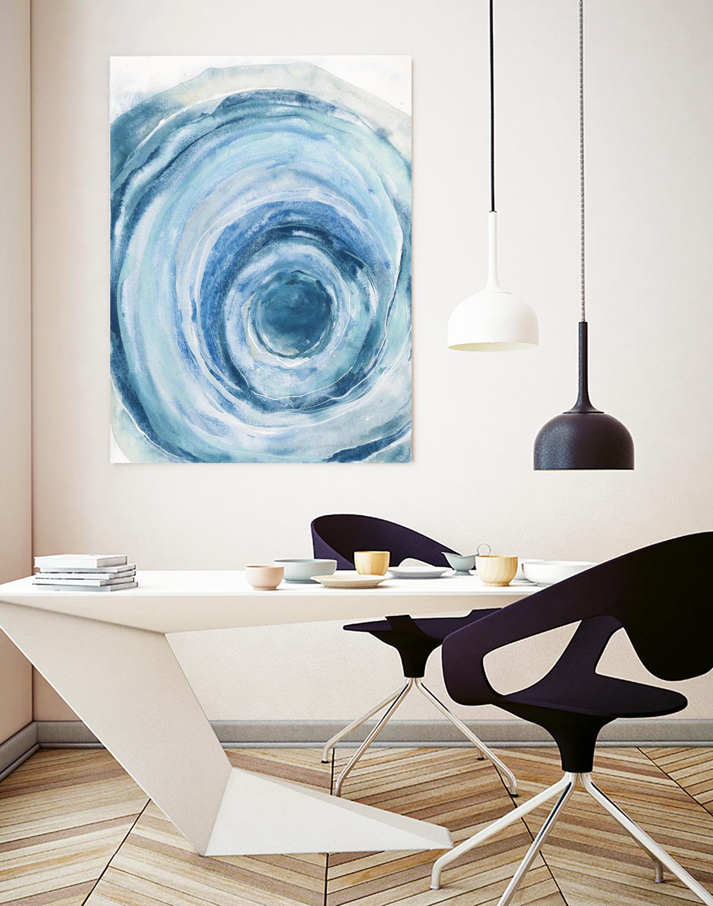 Watercolor Geode IX by Chris Paschke on GIANT ART - white abstract