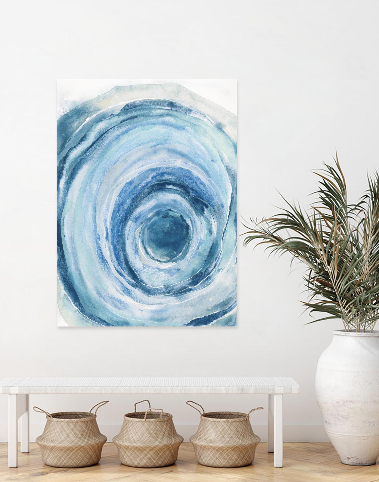 Watercolor Geode IX by Chris Paschke on GIANT ART - white abstract