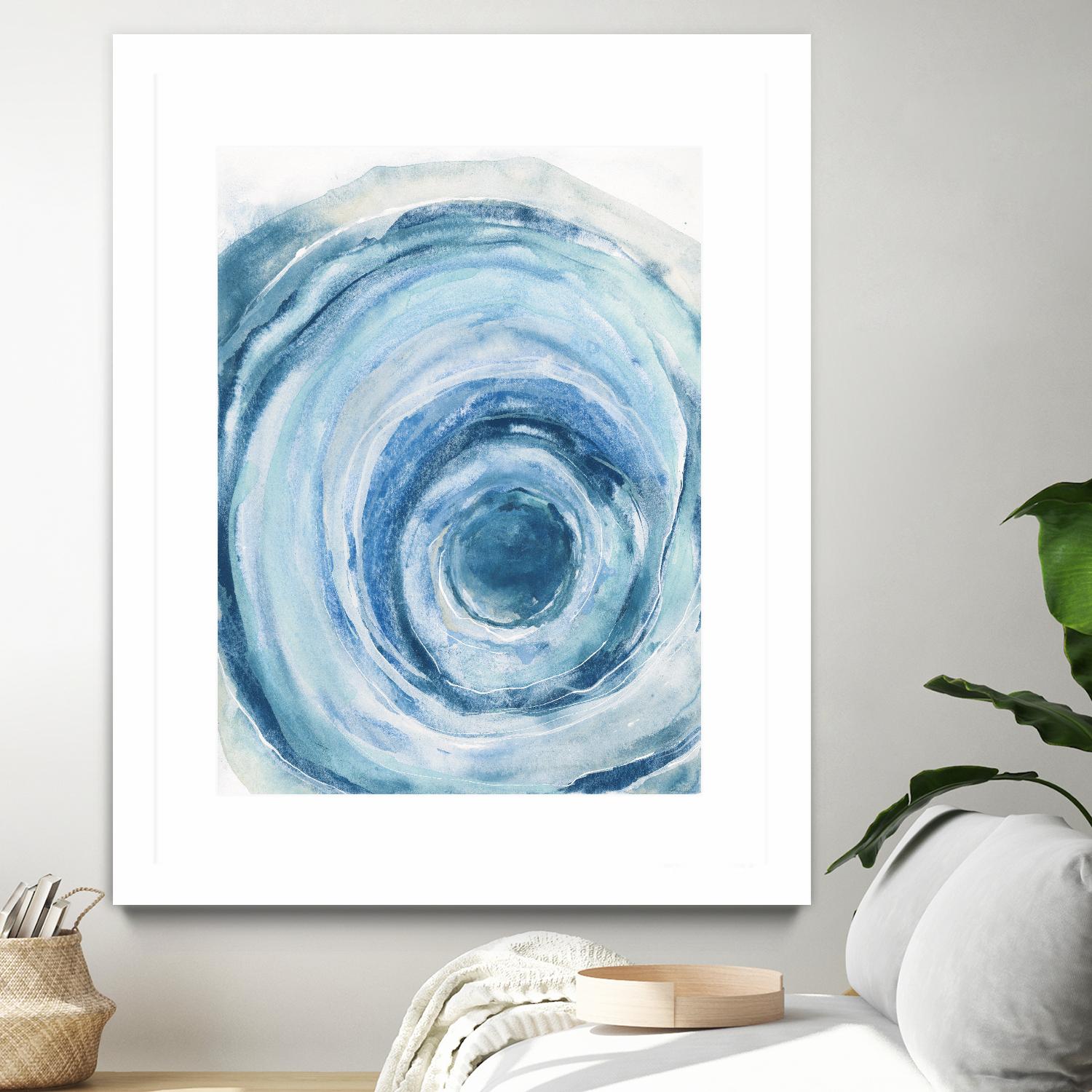 Watercolor Geode IX by Chris Paschke on GIANT ART - white abstract