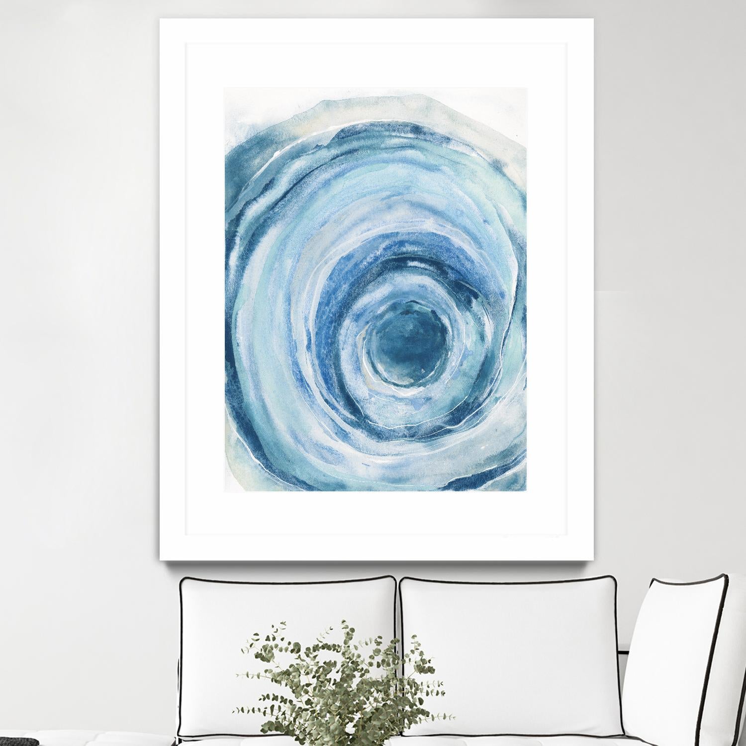 Watercolor Geode IX by Chris Paschke on GIANT ART - white abstract