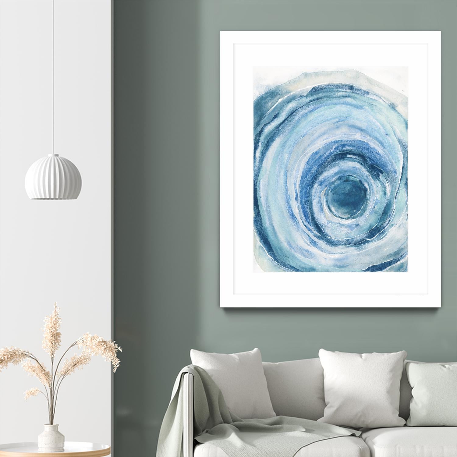 Watercolor Geode IX by Chris Paschke on GIANT ART - white abstract