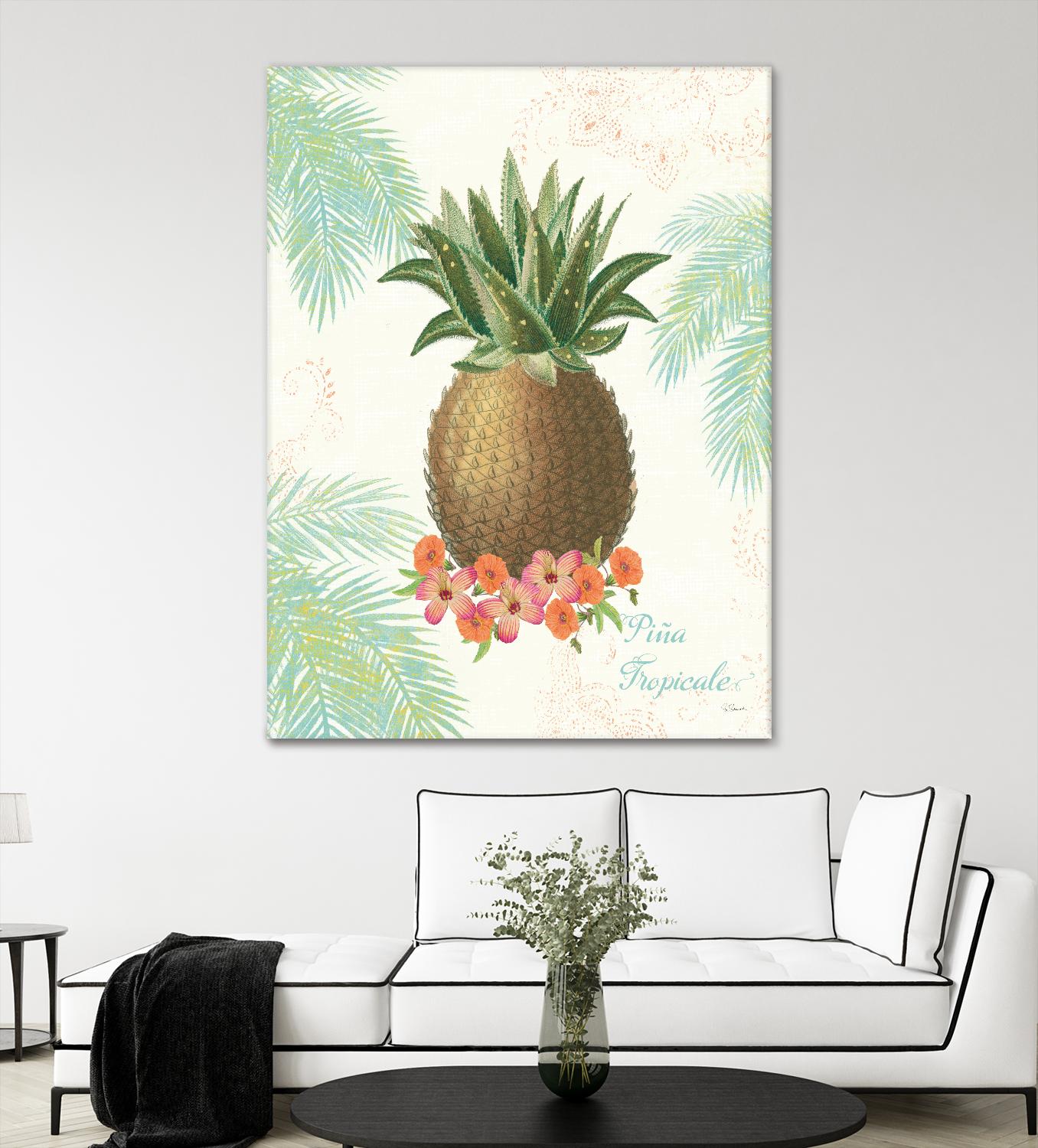 Flamingo Tropicale IV by Sue Schlabach on GIANT ART - brown tropical