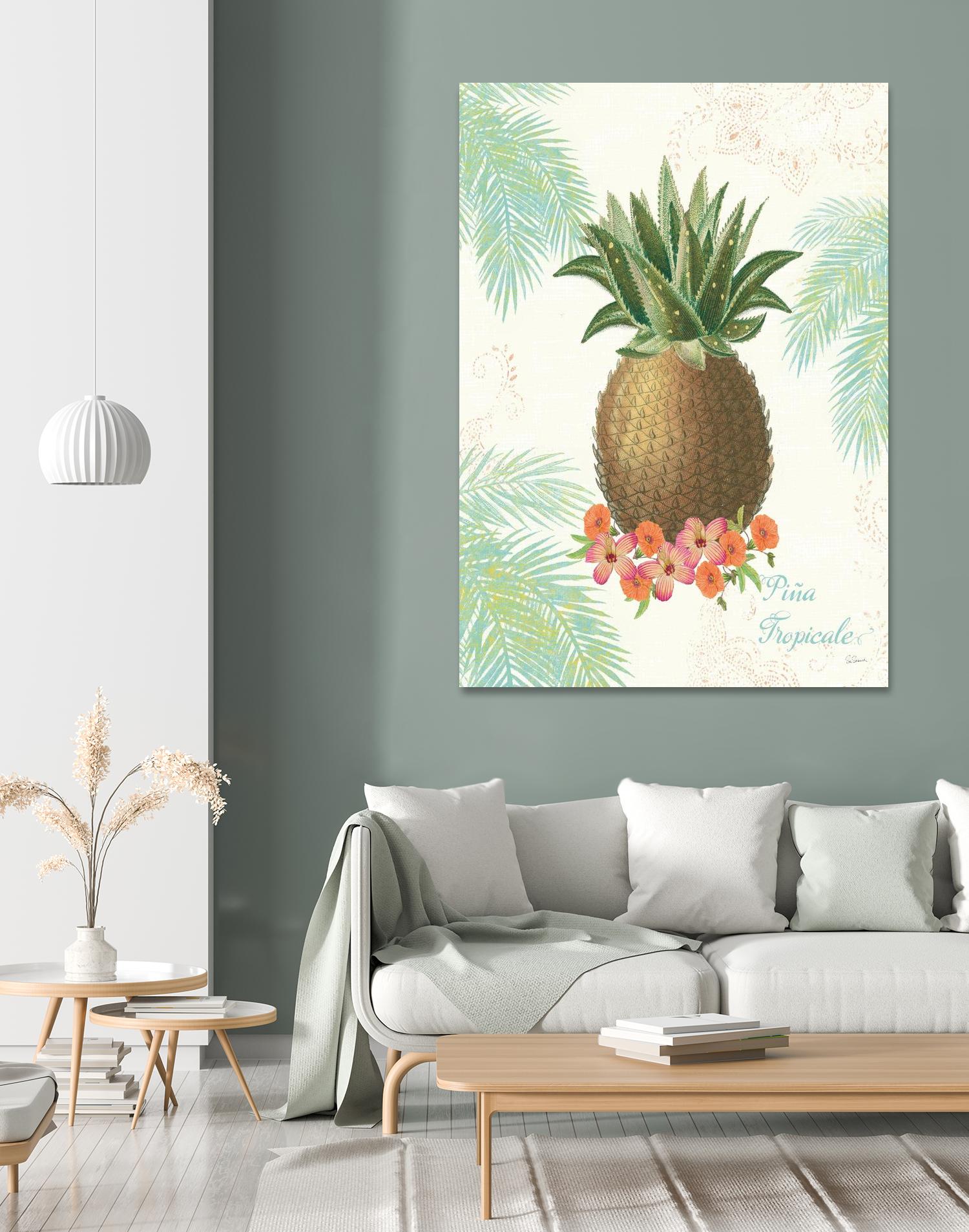 Flamingo Tropicale IV by Sue Schlabach on GIANT ART - brown tropical