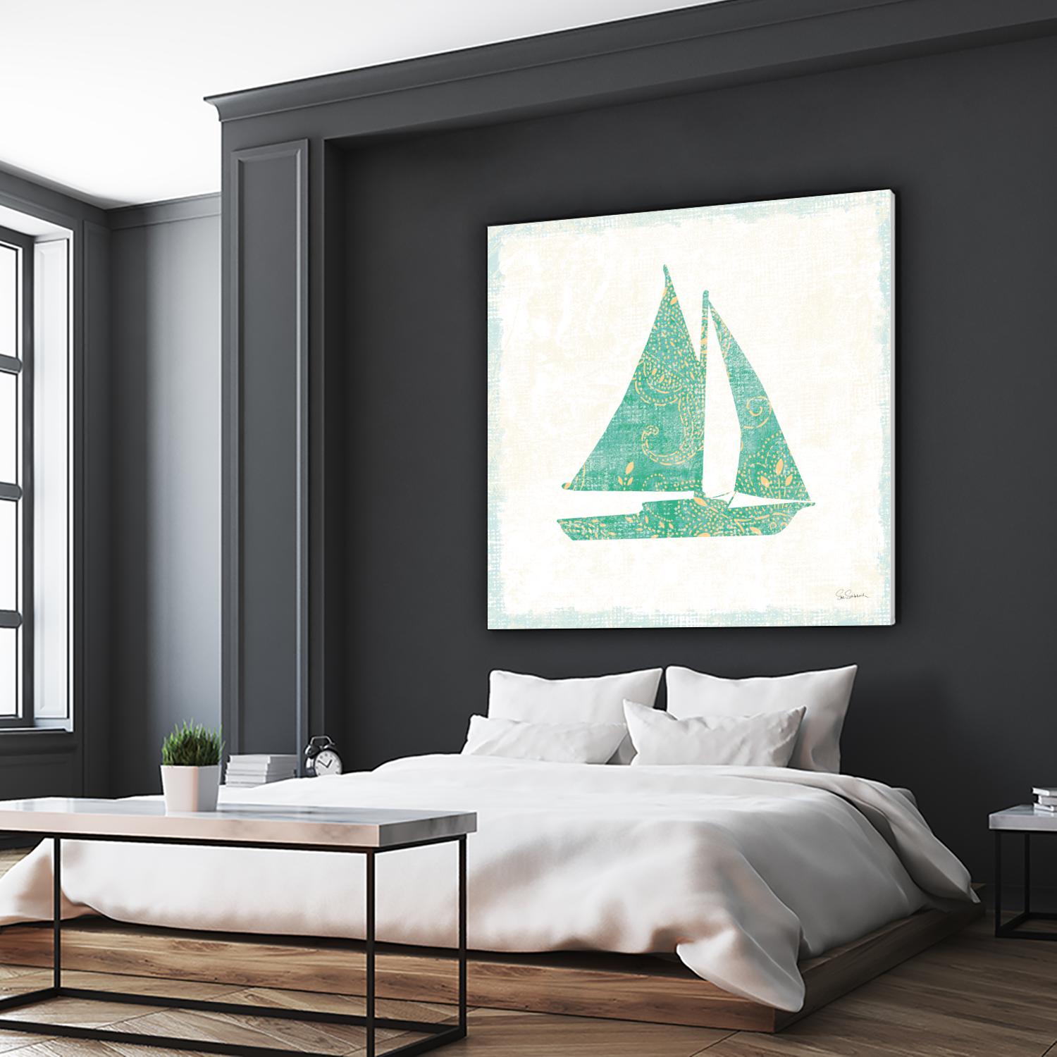 Flamingo Tropicale V by Sue Schlabach on GIANT ART - beige tropical