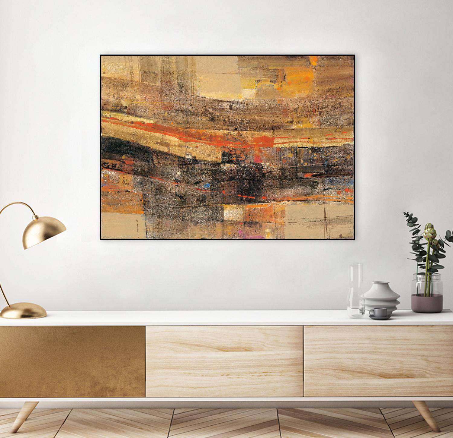 Natures Theater by Albena Hristova on GIANT ART - brown abstract