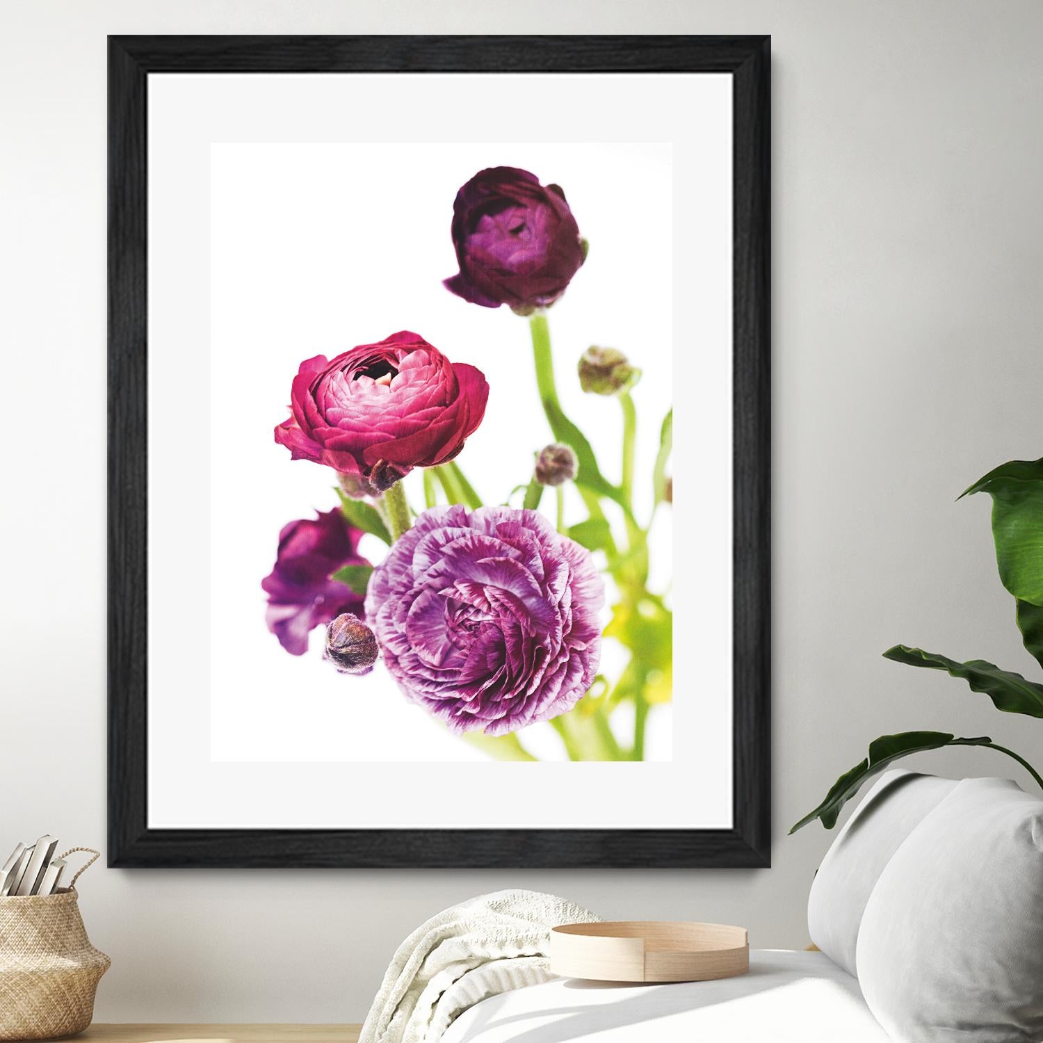 Spring Ranunculus VI by Laura Marshall on GIANT ART - green floral