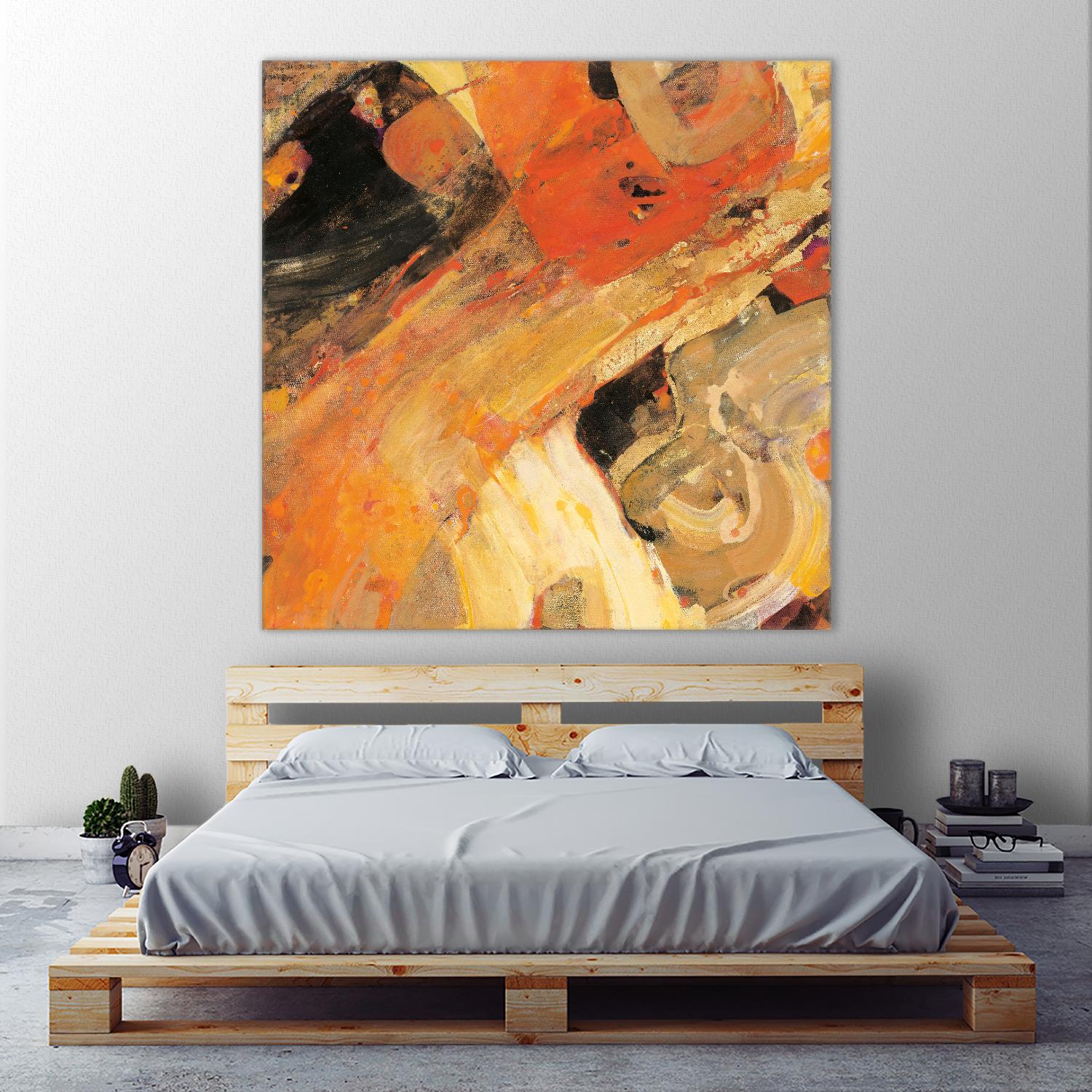 Moab by Albena Hristova on GIANT ART - yellow abstract