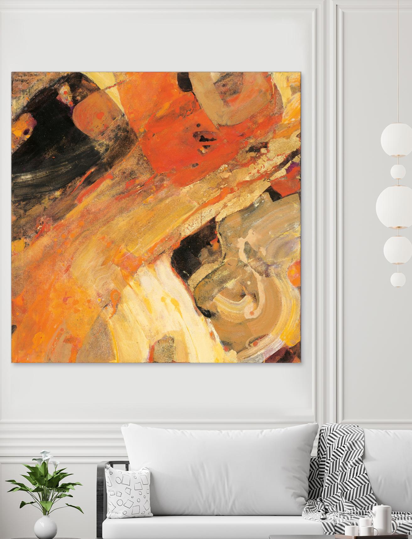 Moab by Albena Hristova on GIANT ART - yellow abstract