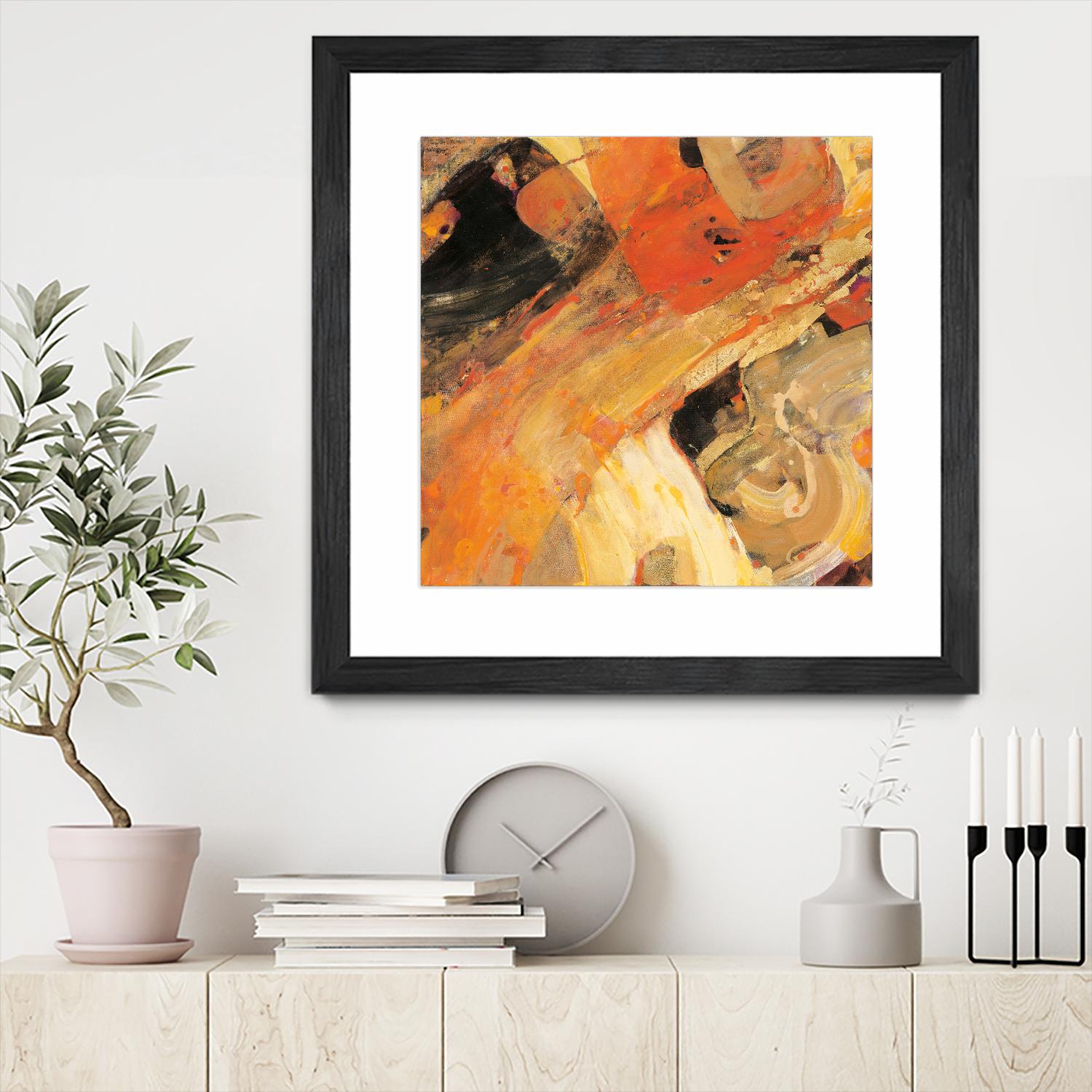 Moab by Albena Hristova on GIANT ART - yellow abstract