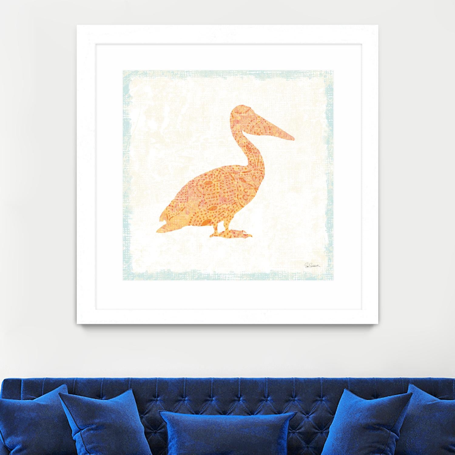 Flamingo Tropicale IX by Carol Rowan on GIANT ART - beige tropical