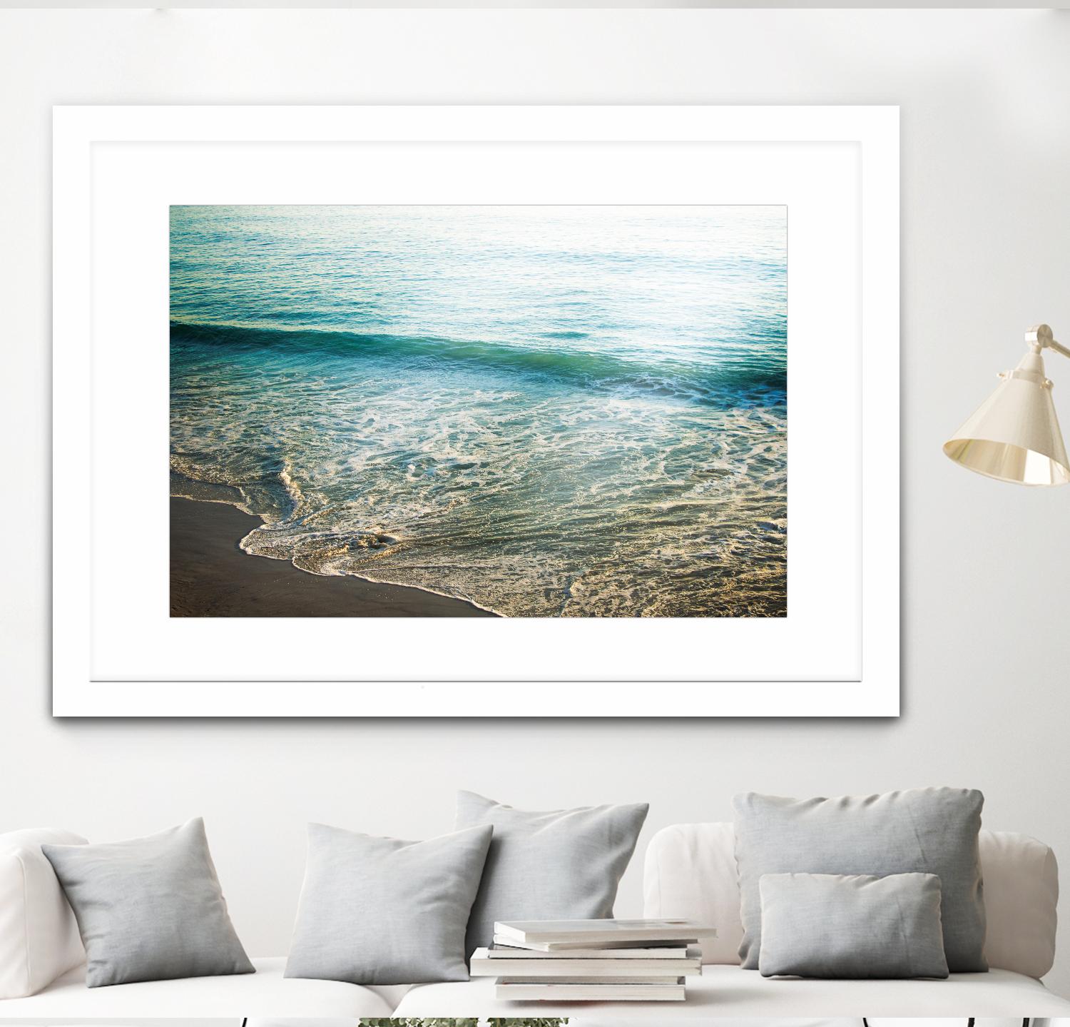 First Light I by Elizabeth Urquhart on GIANT ART - brown sea scene