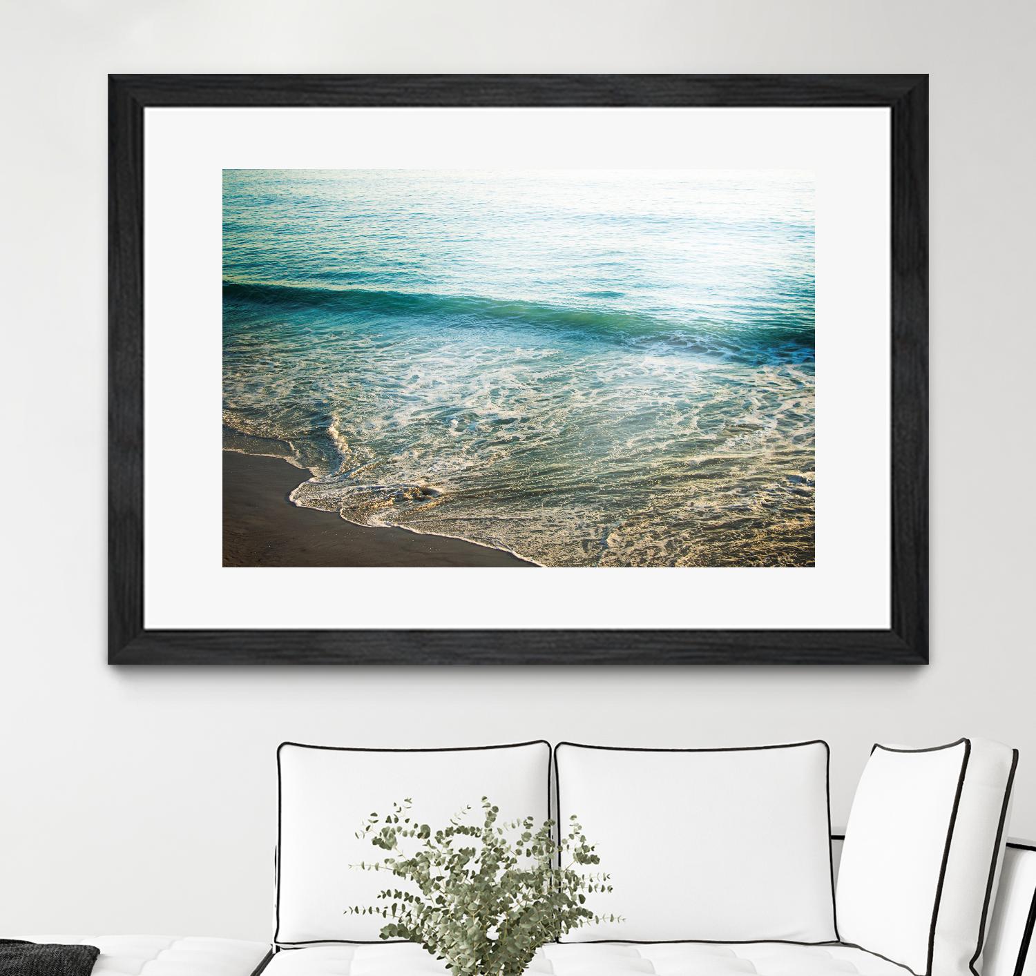 First Light I by Elizabeth Urquhart on GIANT ART - brown sea scene