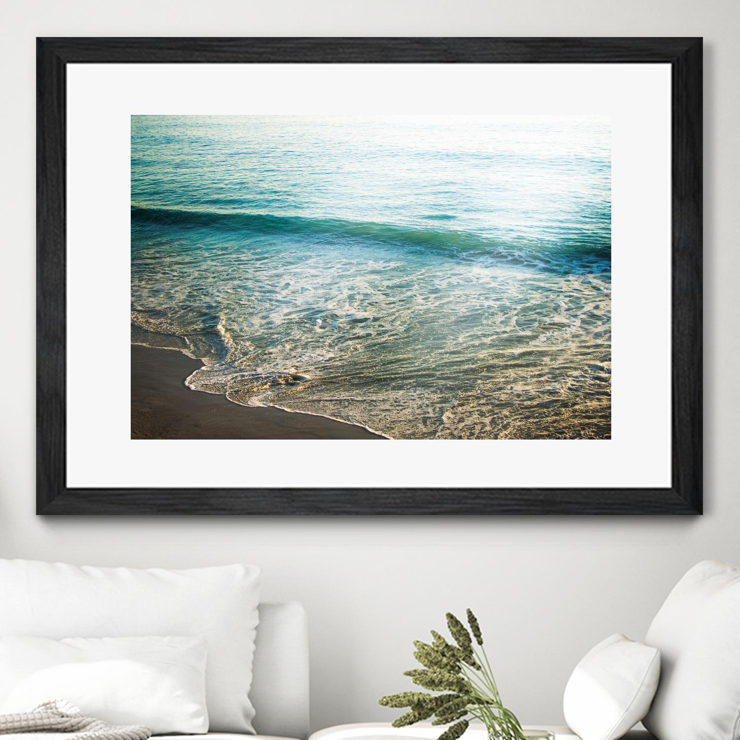 First Light I by Elizabeth Urquhart on GIANT ART - brown sea scene