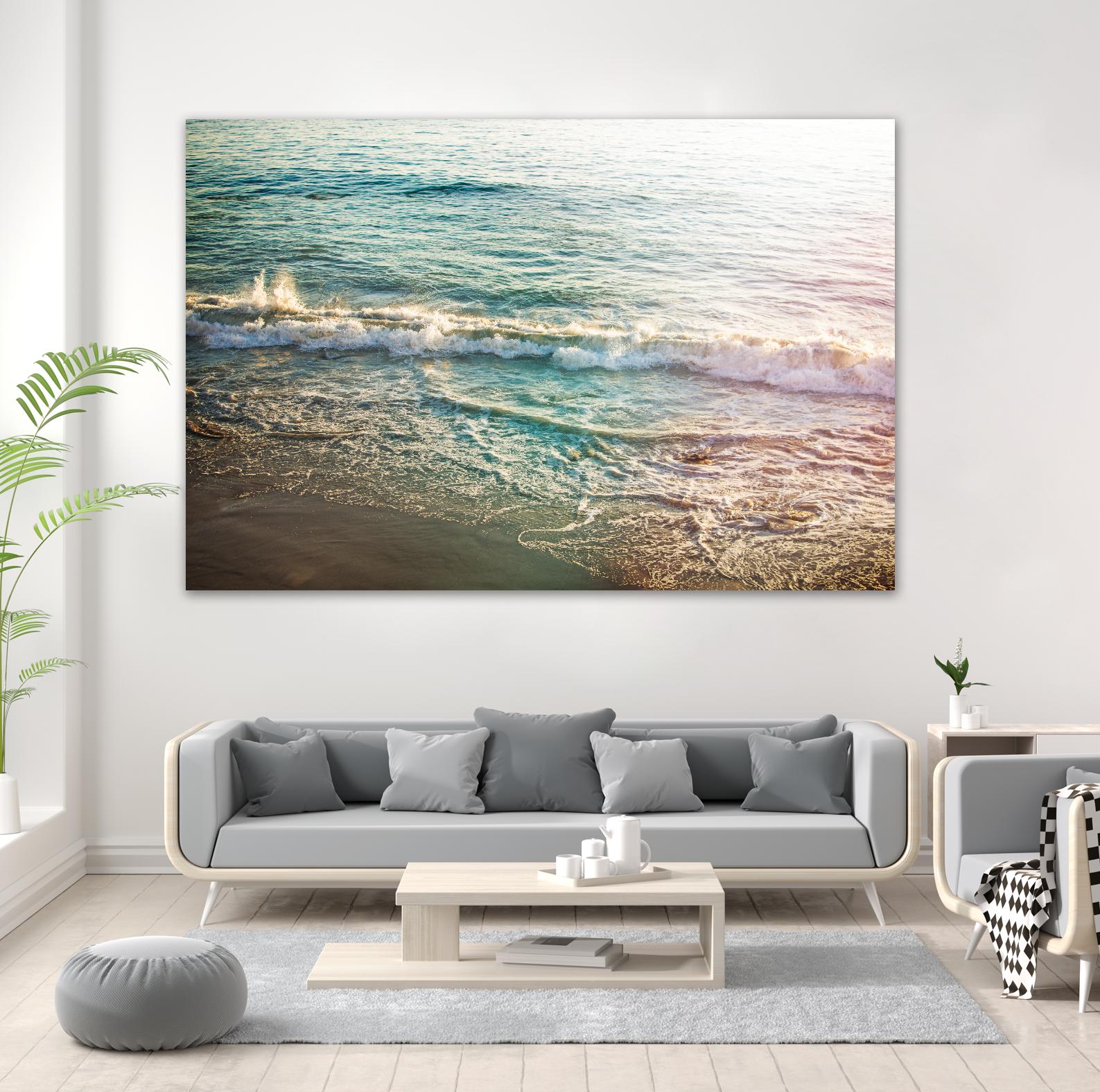 First Light II by Elizabeth Urquhart on GIANT ART - brown sea scene