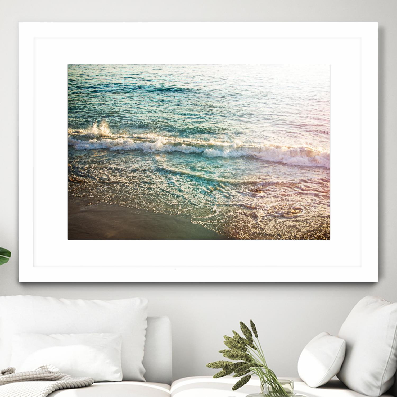 First Light II by Elizabeth Urquhart on GIANT ART - brown sea scene