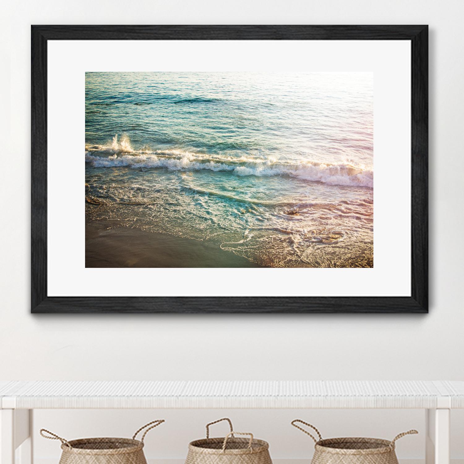 First Light II by Elizabeth Urquhart on GIANT ART - brown sea scene