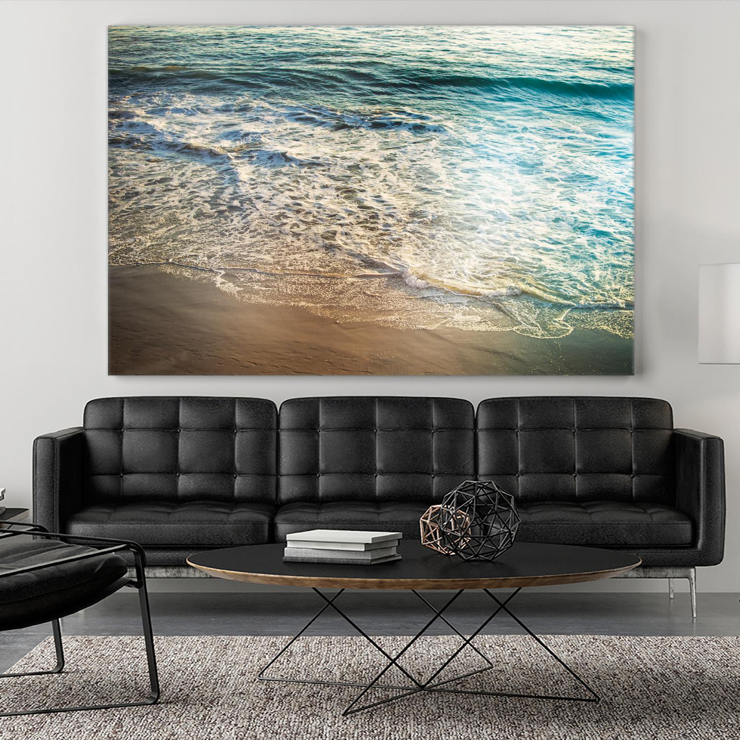 First Light III by Elizabeth Urquhart on GIANT ART - brown sea scene
