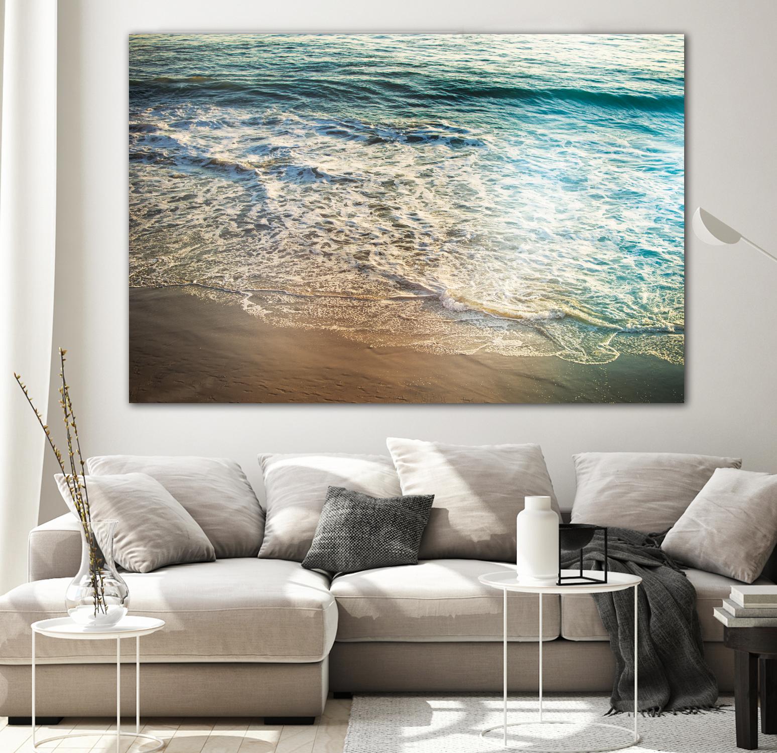First Light III by Elizabeth Urquhart on GIANT ART - brown sea scene
