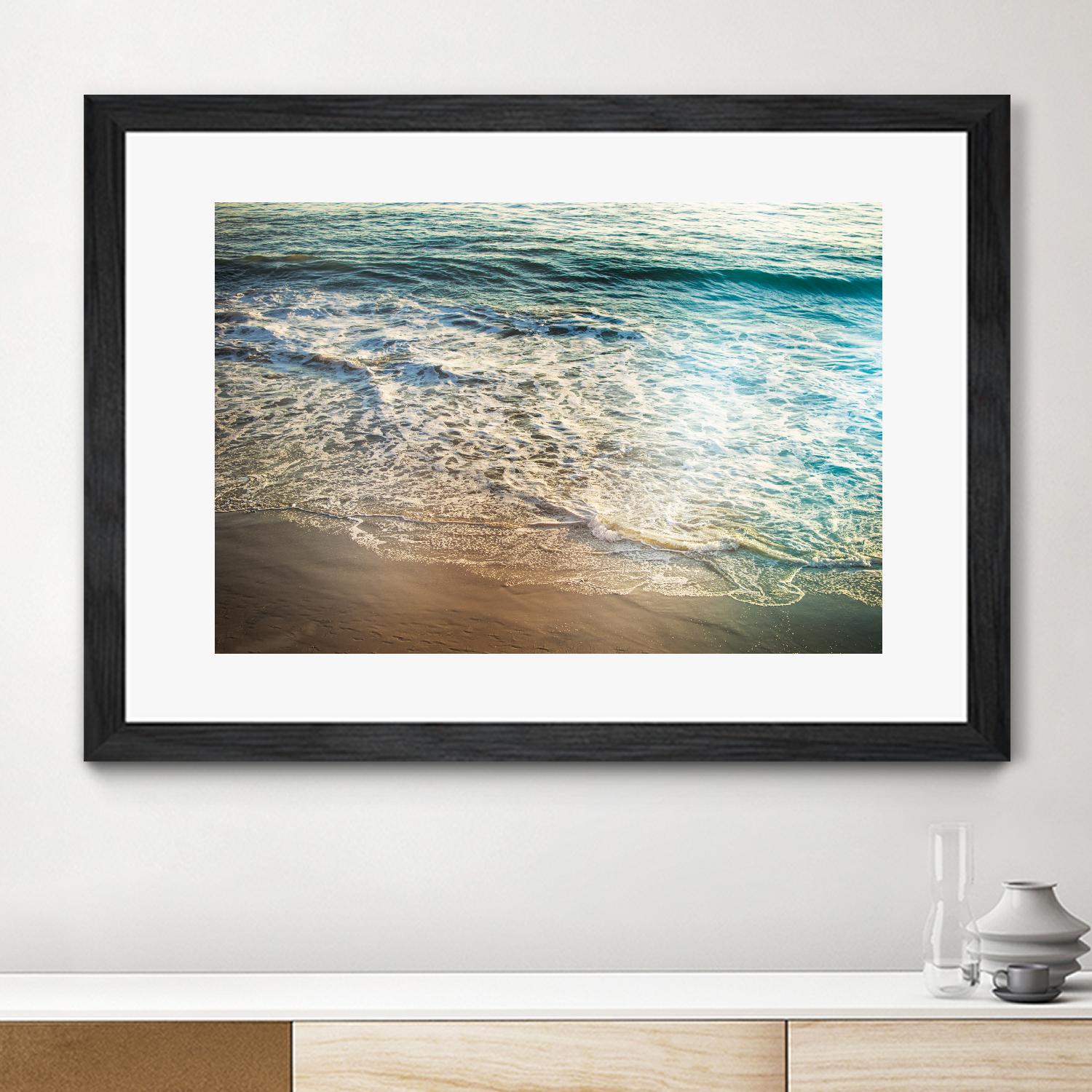 First Light III by Elizabeth Urquhart on GIANT ART - brown sea scene