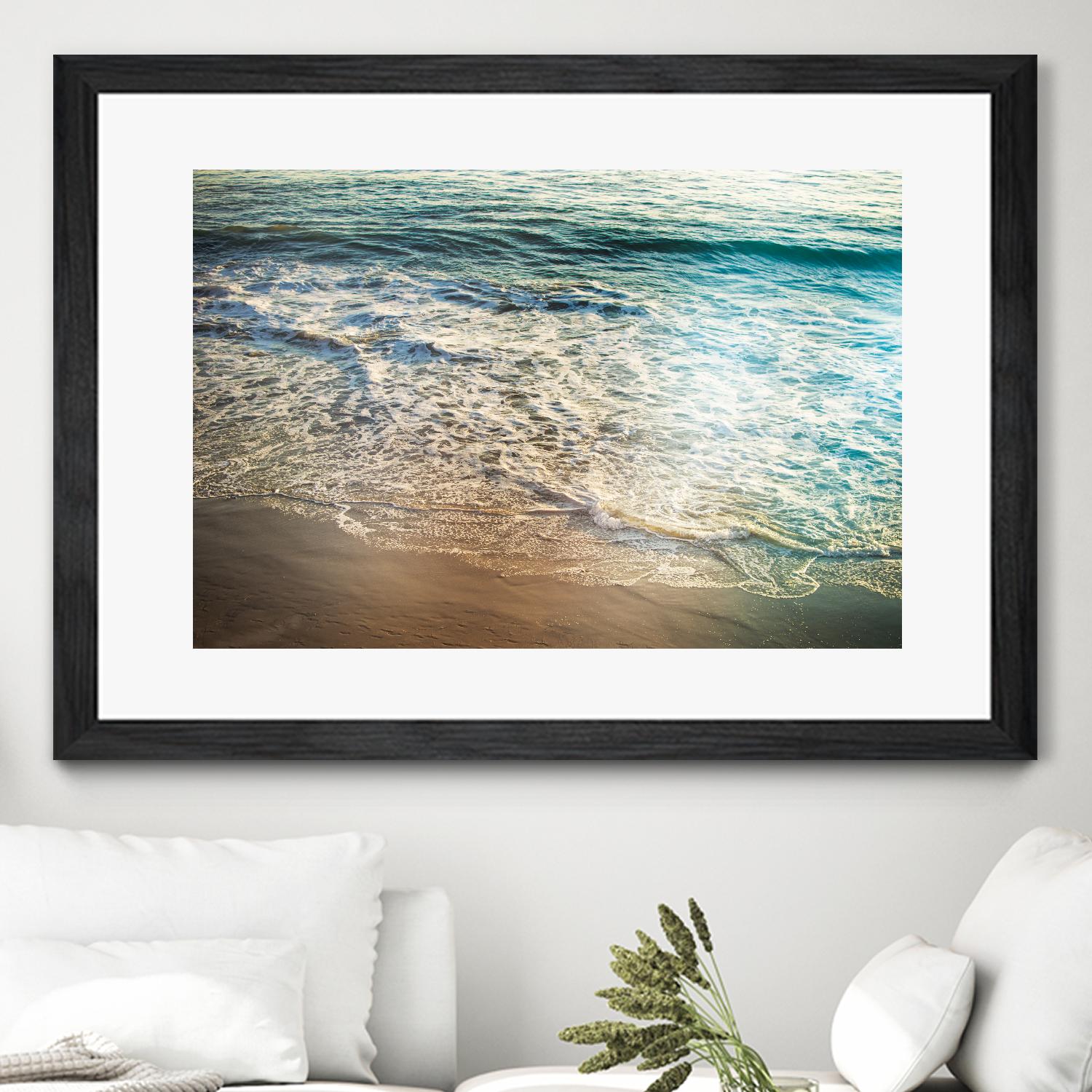 First Light III by Elizabeth Urquhart on GIANT ART - brown sea scene