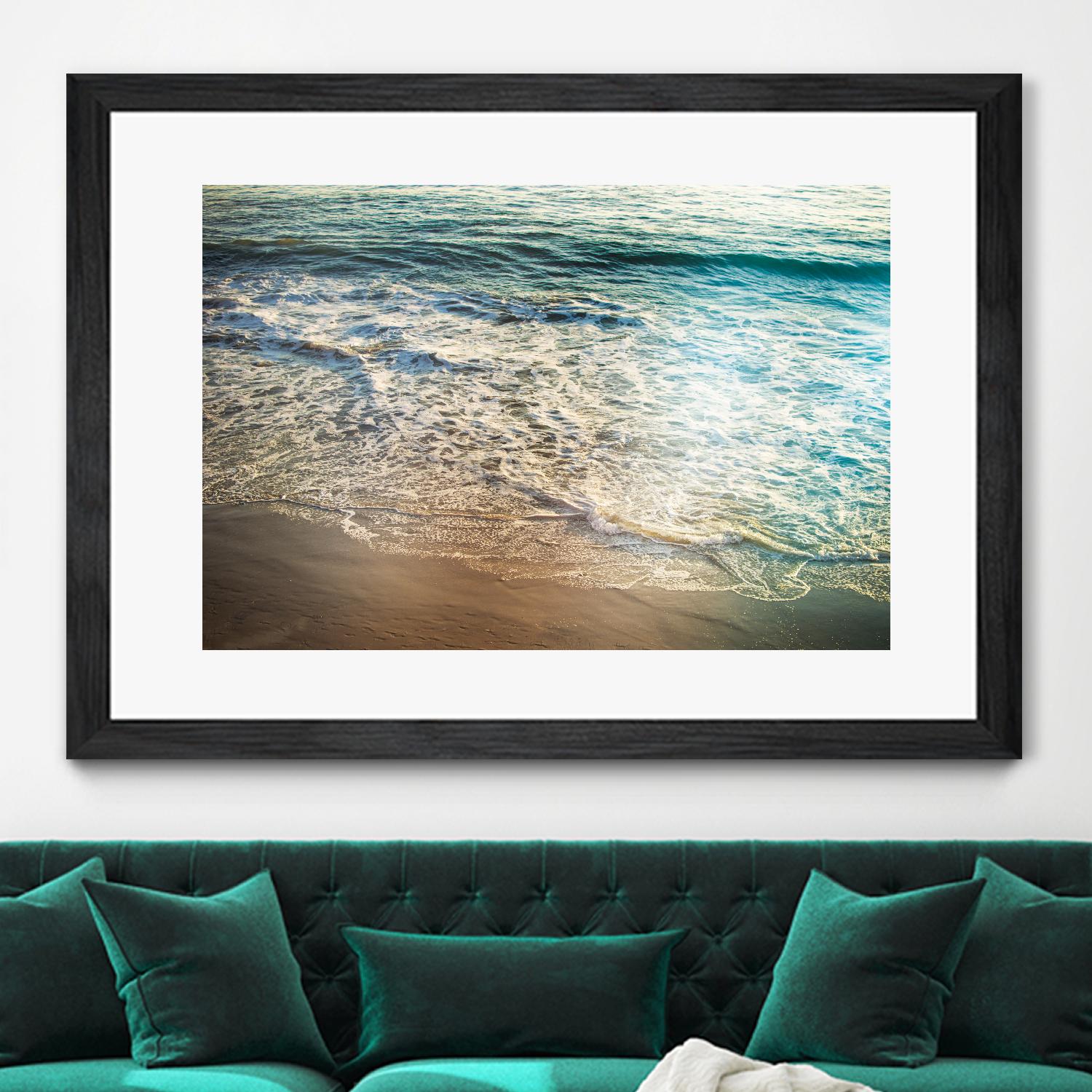 First Light III by Elizabeth Urquhart on GIANT ART - brown sea scene